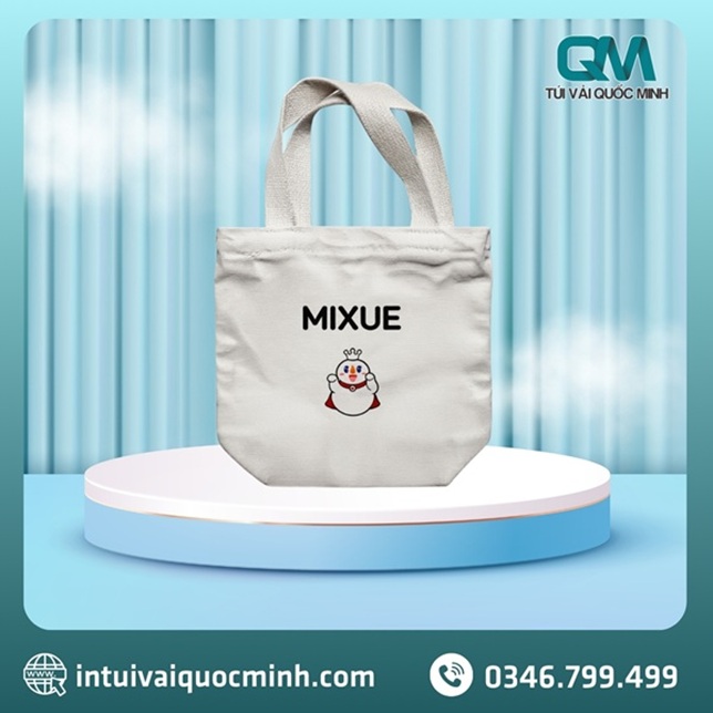 Túi vải canvas Mixue