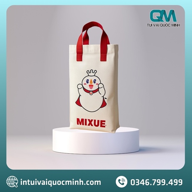Túi vải canvas Mixue