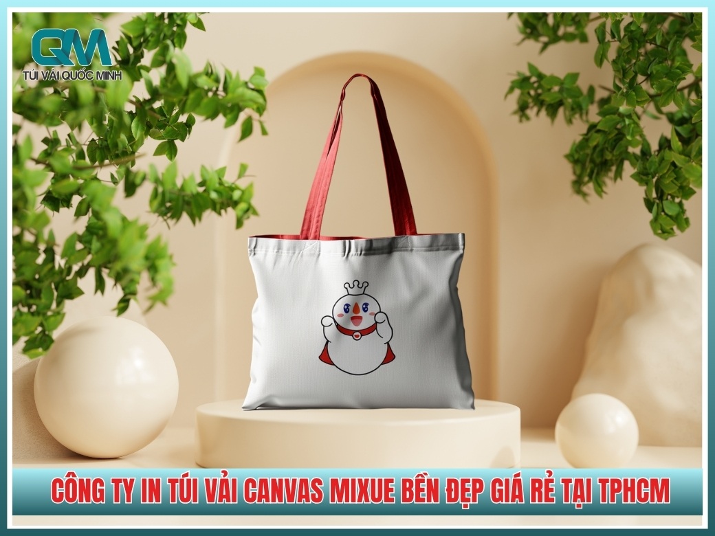 Công ty in túi vải canvas Mixue bền đẹp giá rẻ tại TPHCM