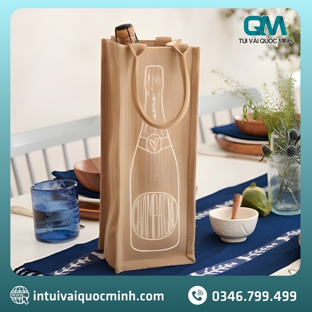 Túi vải canvas font đứng