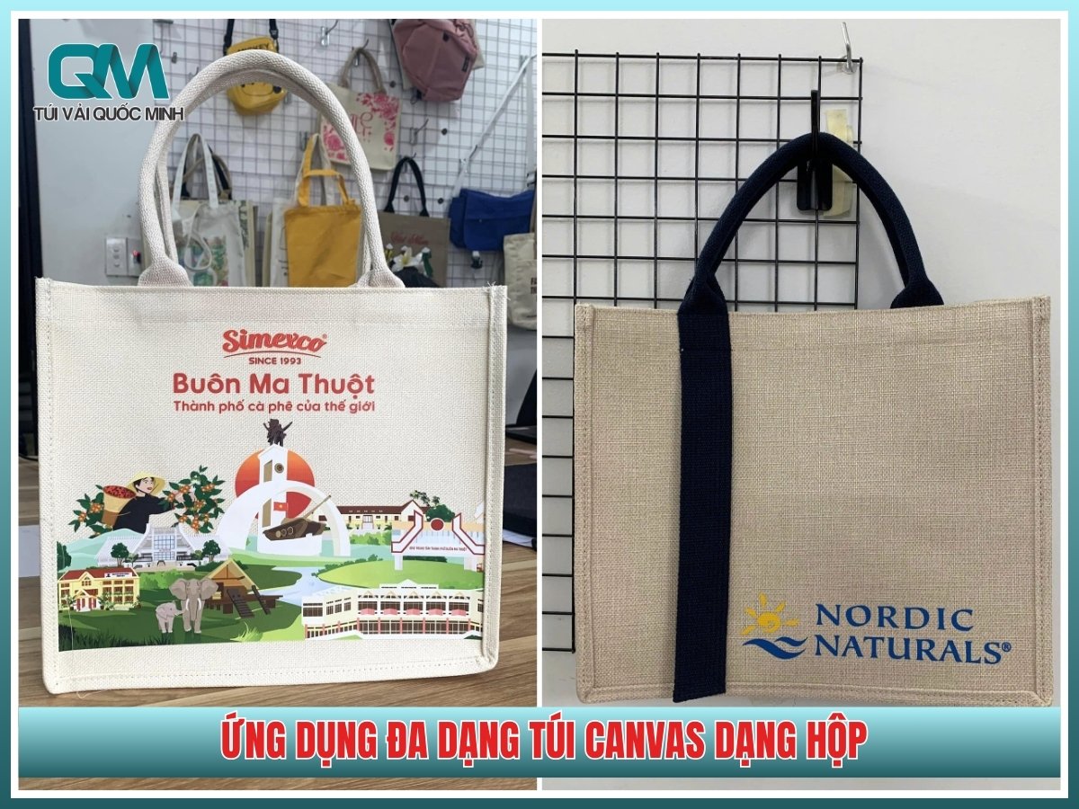 Ung dung da dang tui canvas dang hop