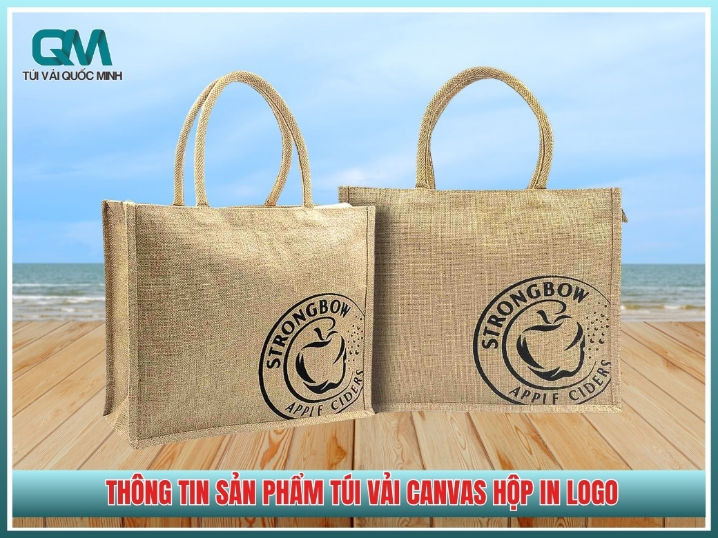 Thông tin sản phẩm túi vải canvas hộp in logo