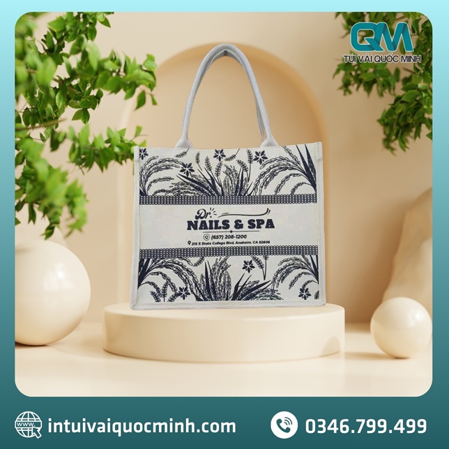 Túi vải đay – Linen mỹ phẩm