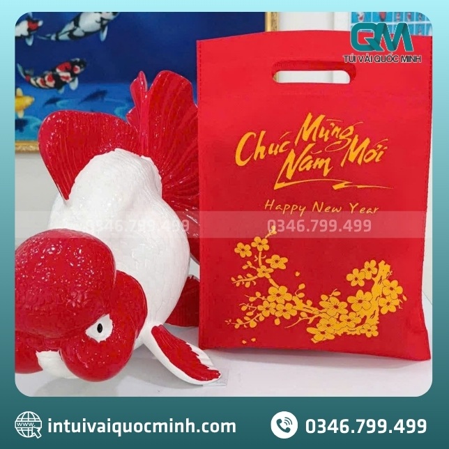 Những mẫu túi vải không dệt đựng quà tết đẹp sang trọng