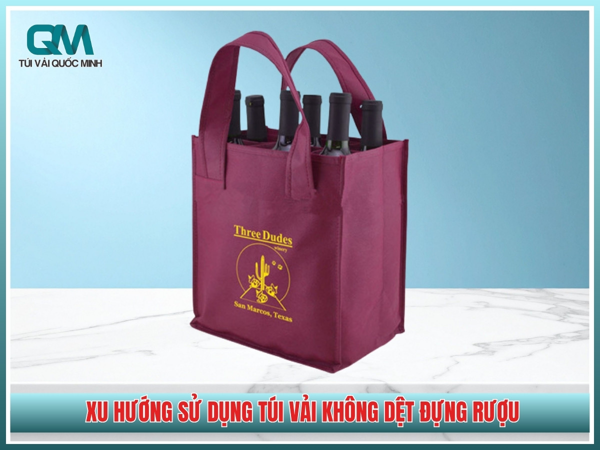 Xu hướng sử dụng túi vải không dệt đựng rượu