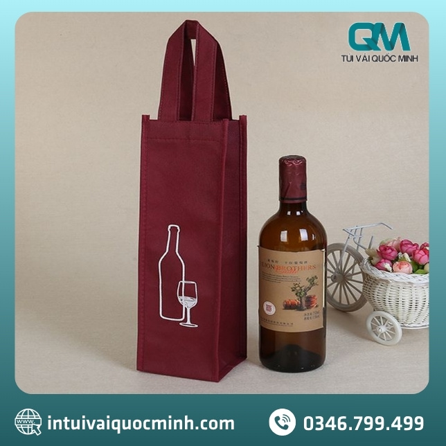 Túi vải không dệt đựng rượu