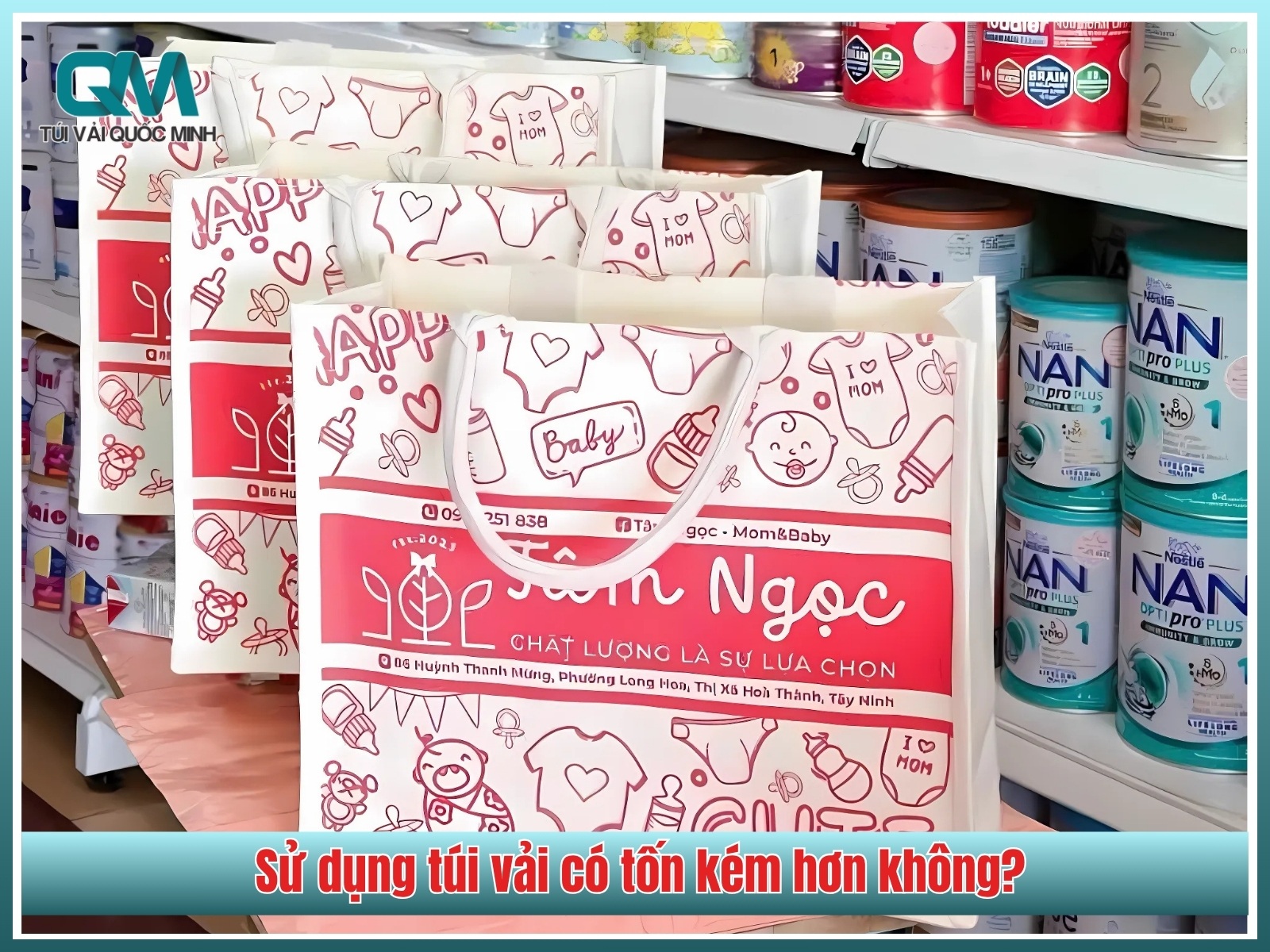 u dung tui vai co ton kem hon khong