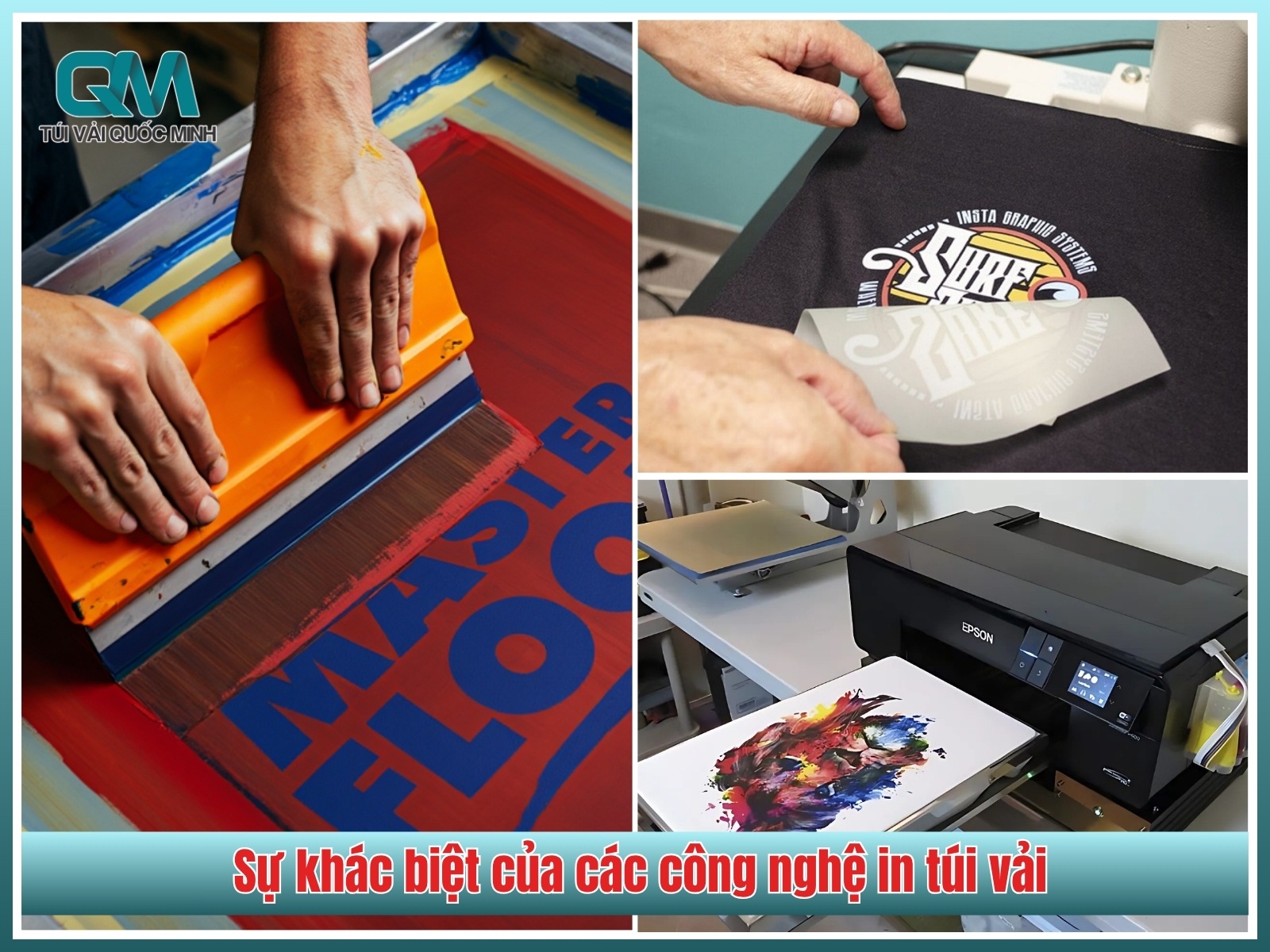 Su khac biet cua cac cong nghe in tui vai