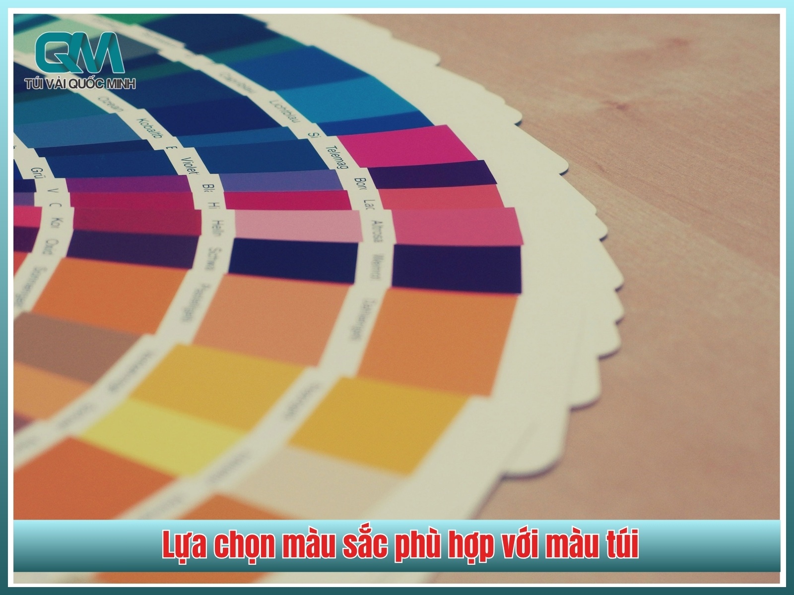 Lua chon mau sac phu hop voi mau tui