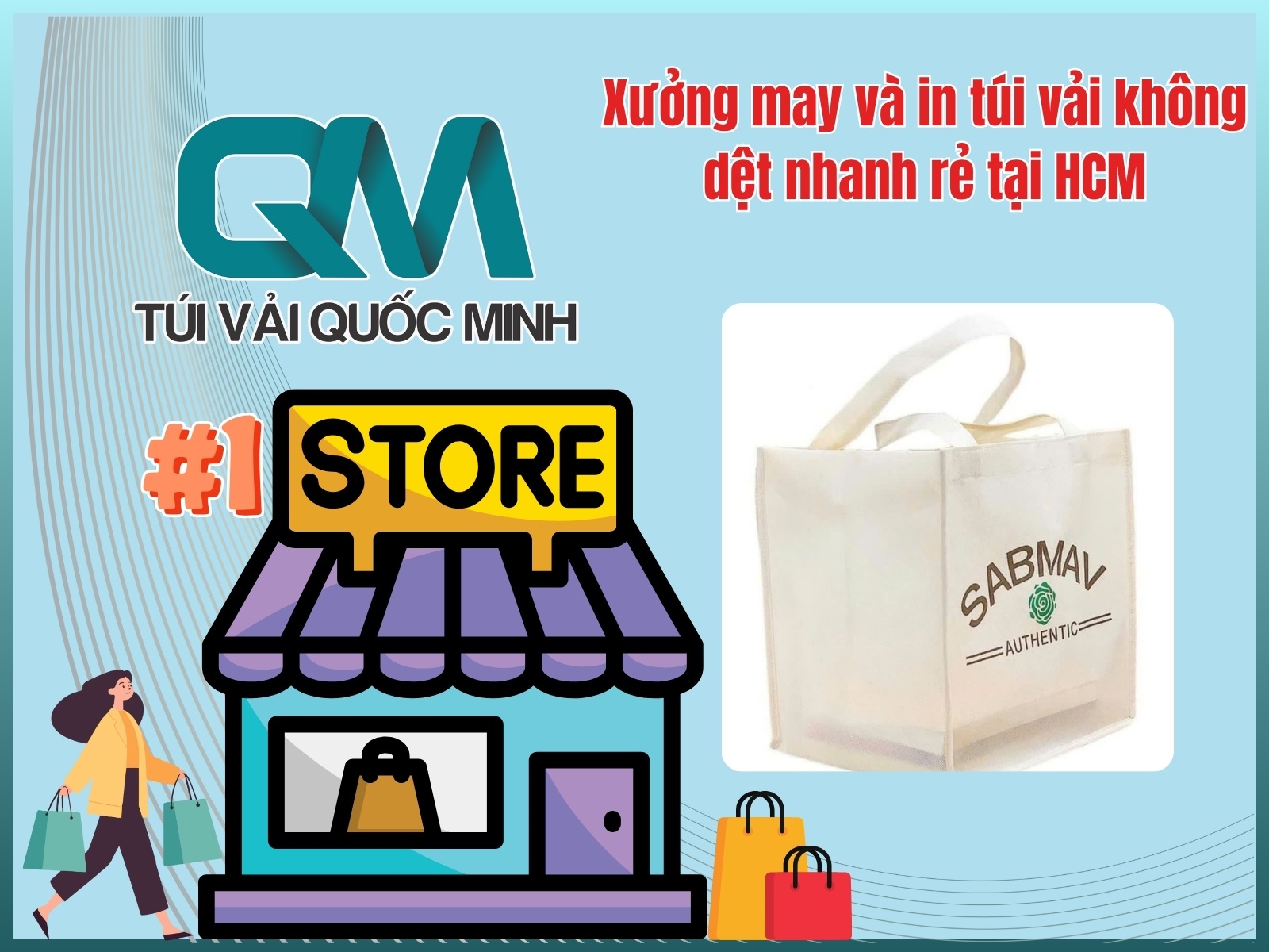Xưởng may và in túi vải không dệt nhanh rẻ tại HCM