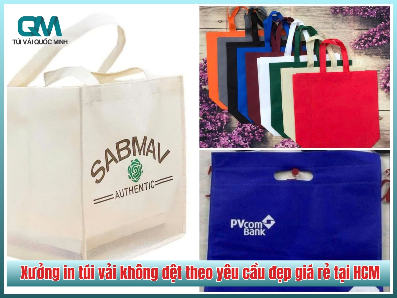 Xưởng in túi vải không dệt theo yêu cầu đẹp giá rẻ tại HCM