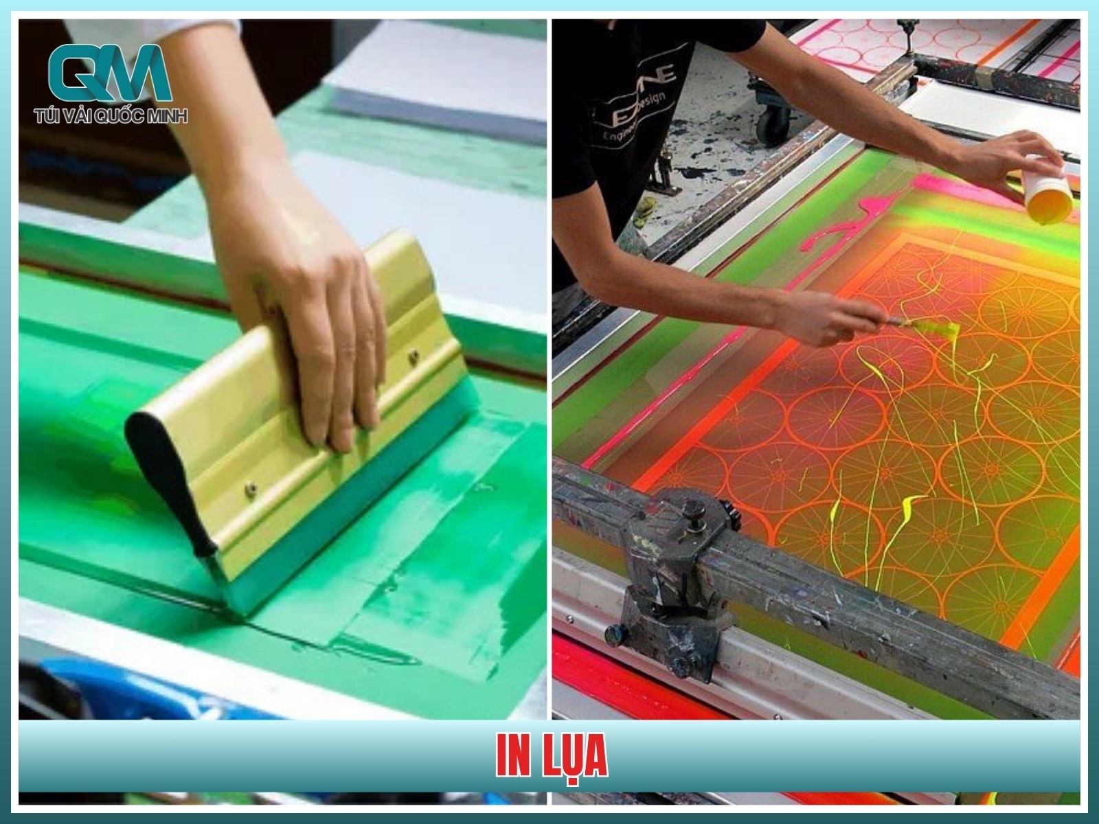 Phương pháp in lụa trên túi vải không dệt