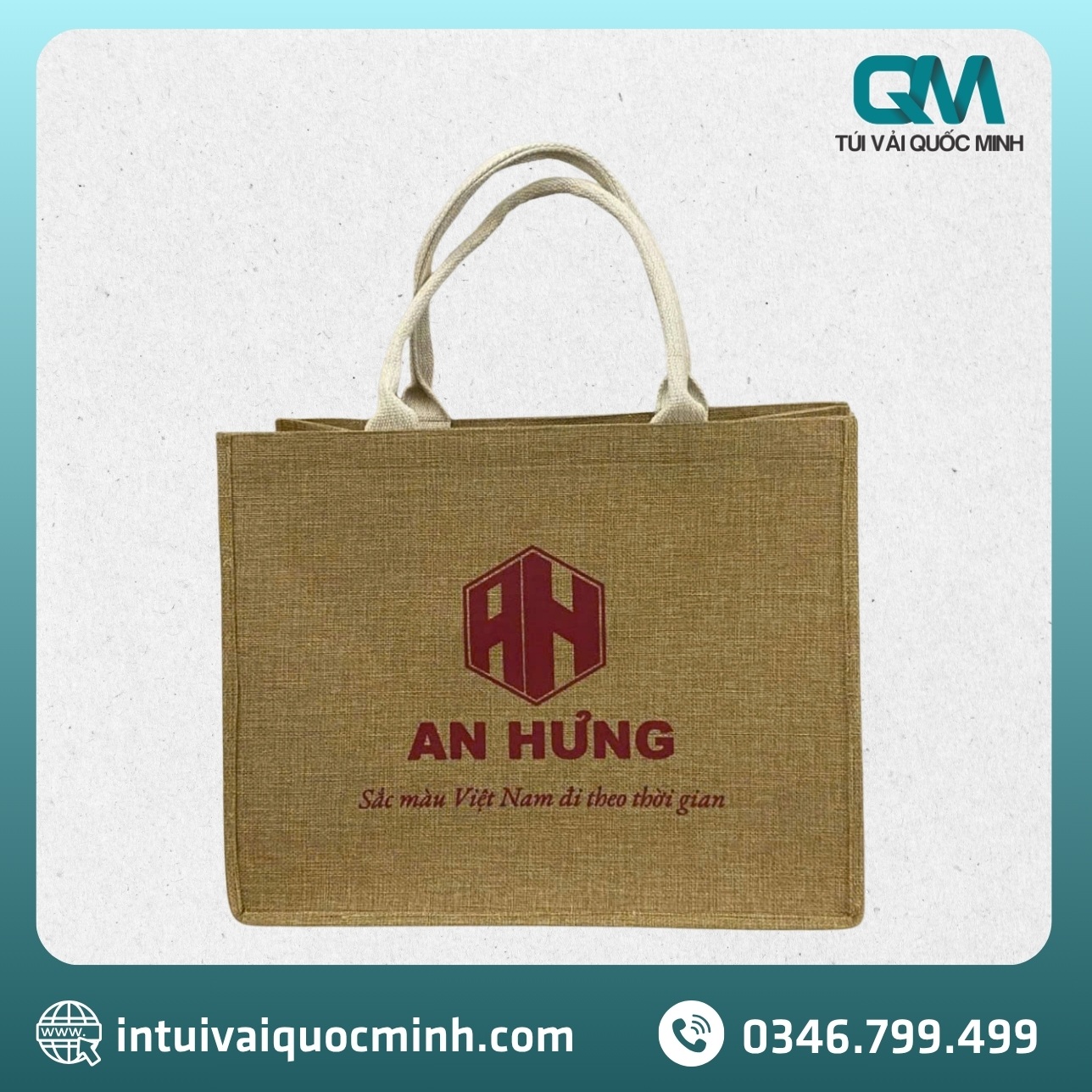 Tui linen cao cap in logo cong ty