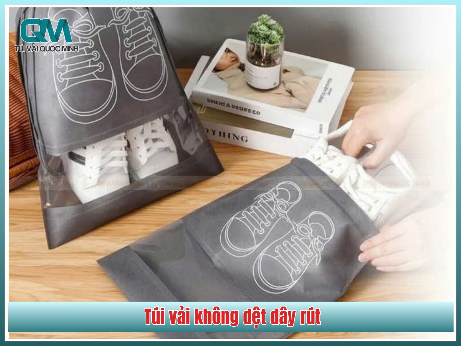 túi vải không dệt dây rút