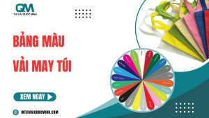 bảng màu vải may túi