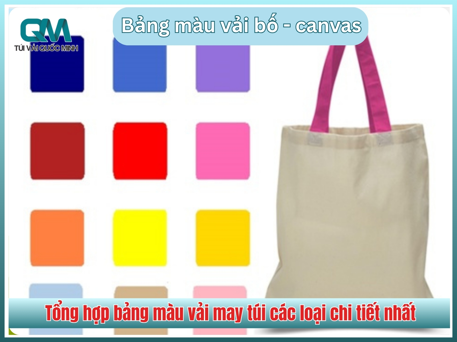Bảng màu vải bố - canvas