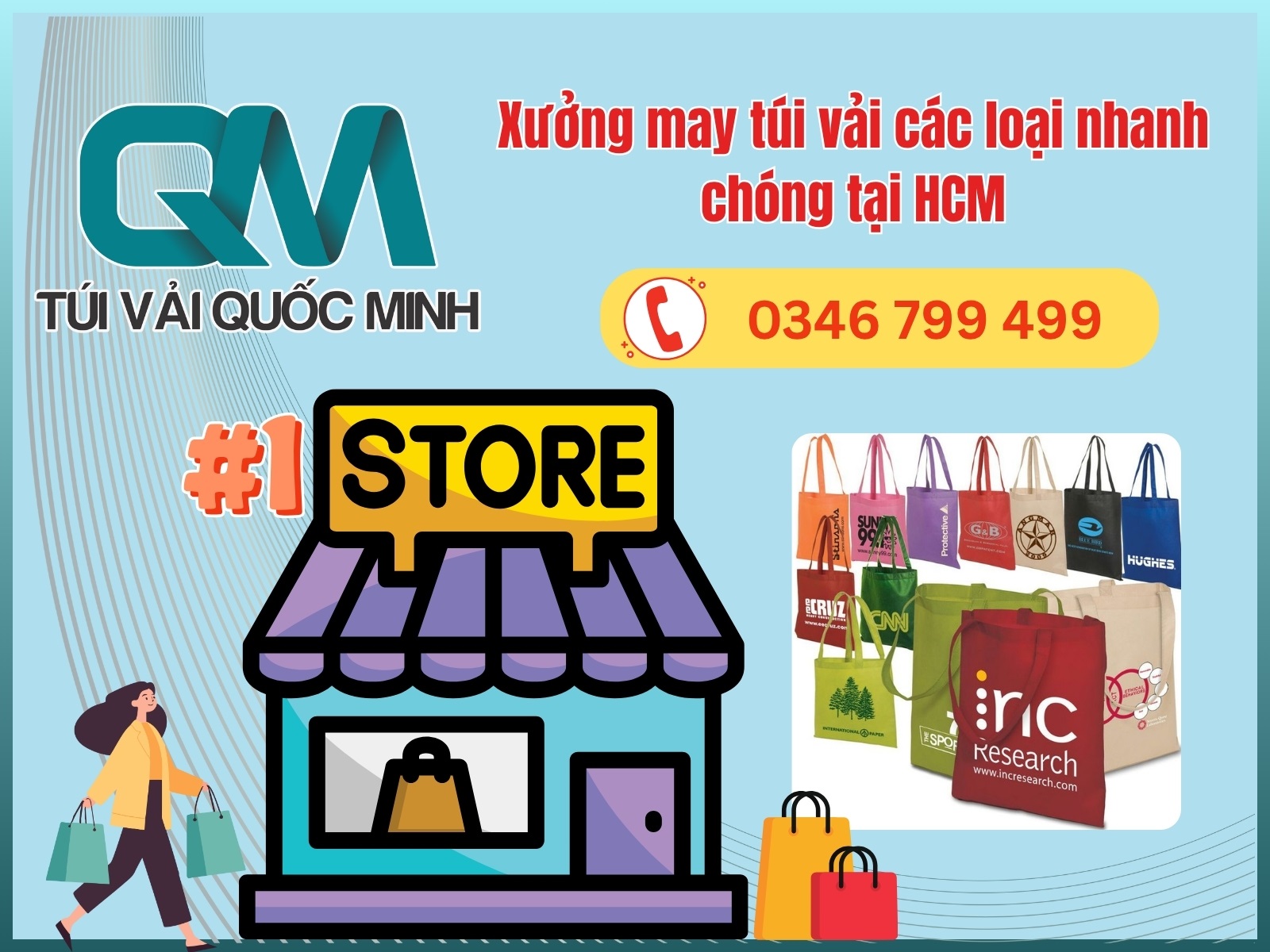 Xưởng may túi vải các loại nhanh chóng tại HCM