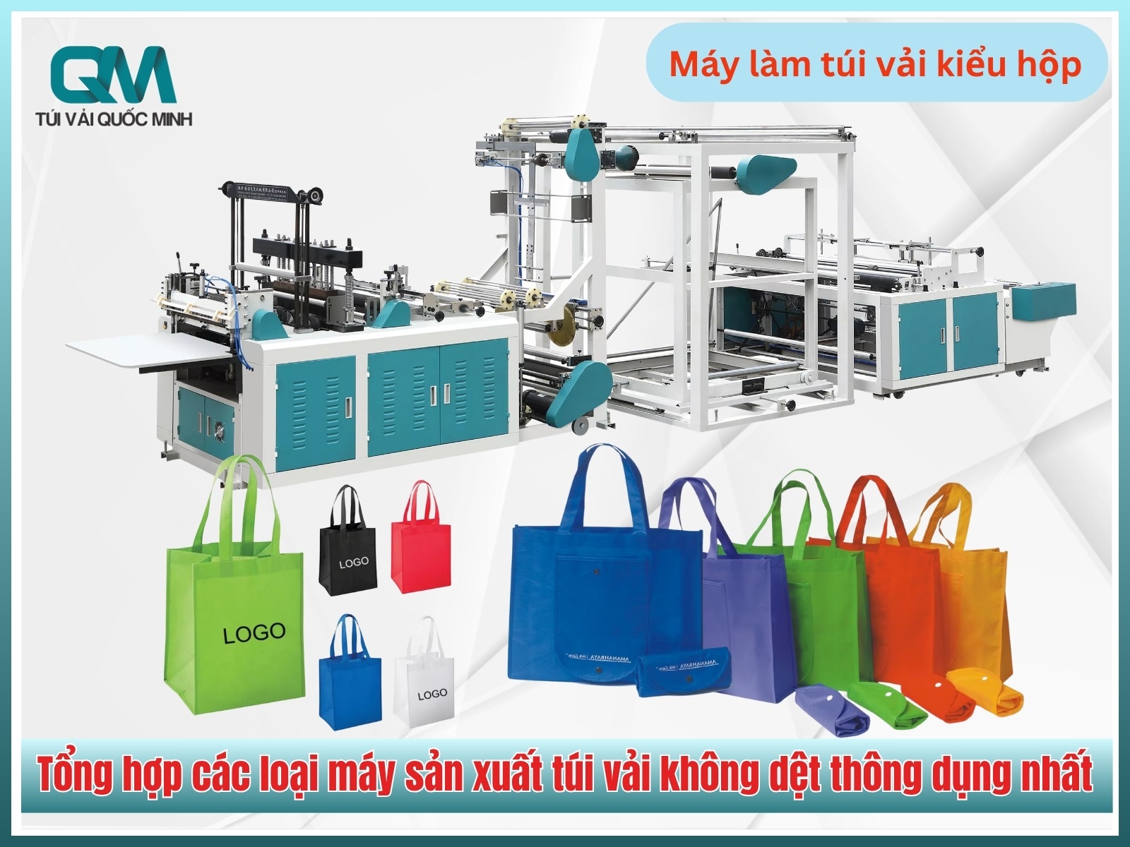 Máy làm túi vải kiểu hộp