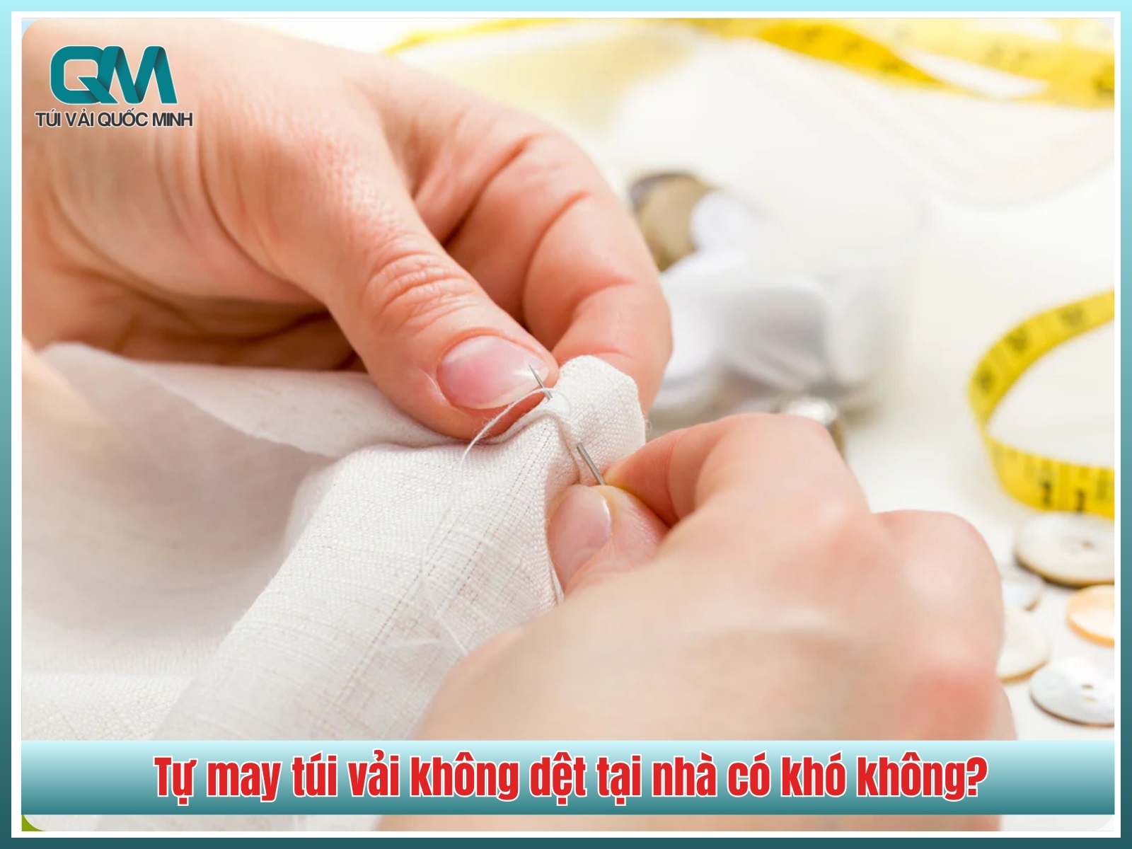 Tự may túi vải không dệt tại nhà có khó không