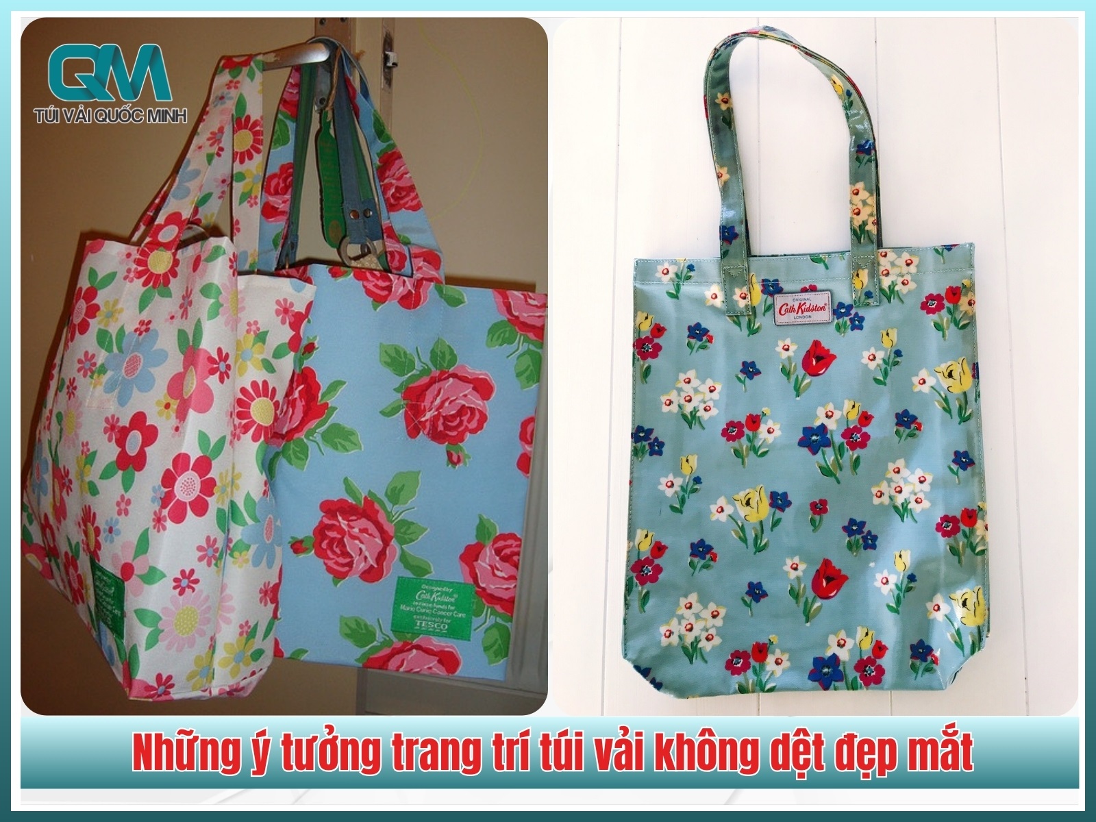 Một số ý tưởng trang trí túi vải không dệt đẹp mắt