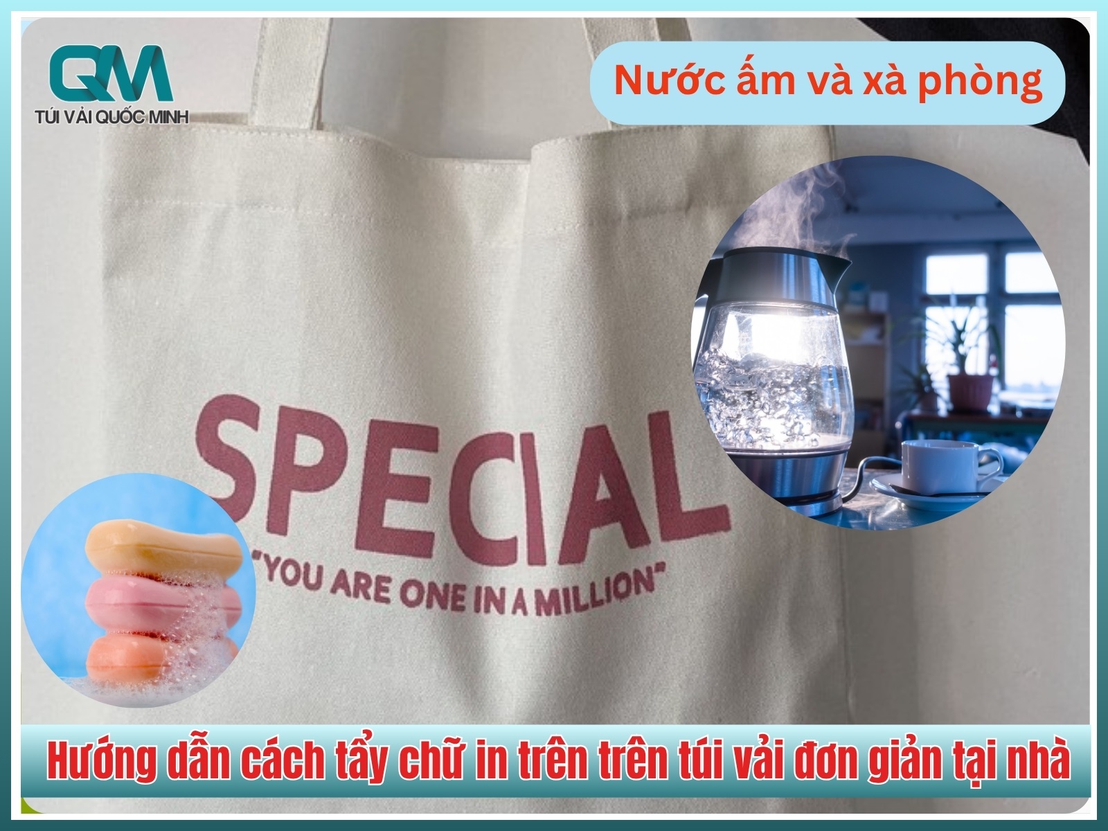 Nước ấm và xà phòng