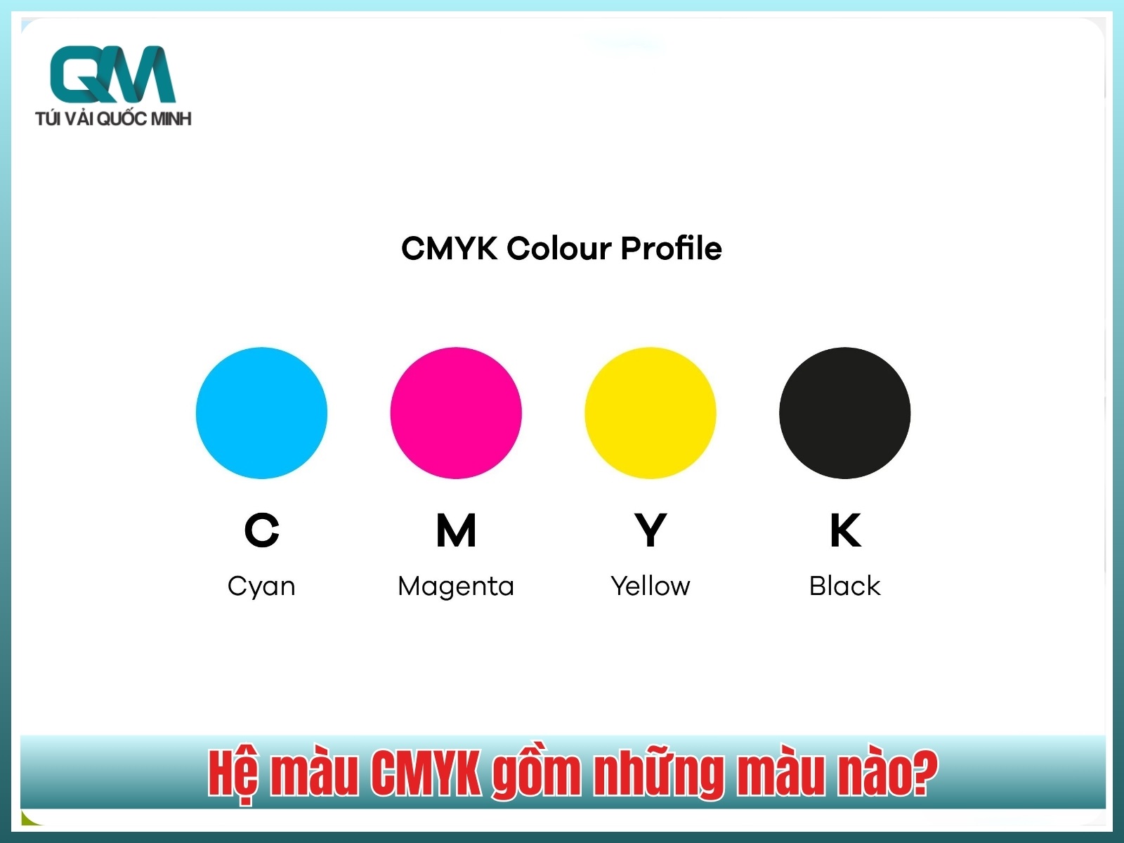 Hệ màu CMYK gồm những màu nào?