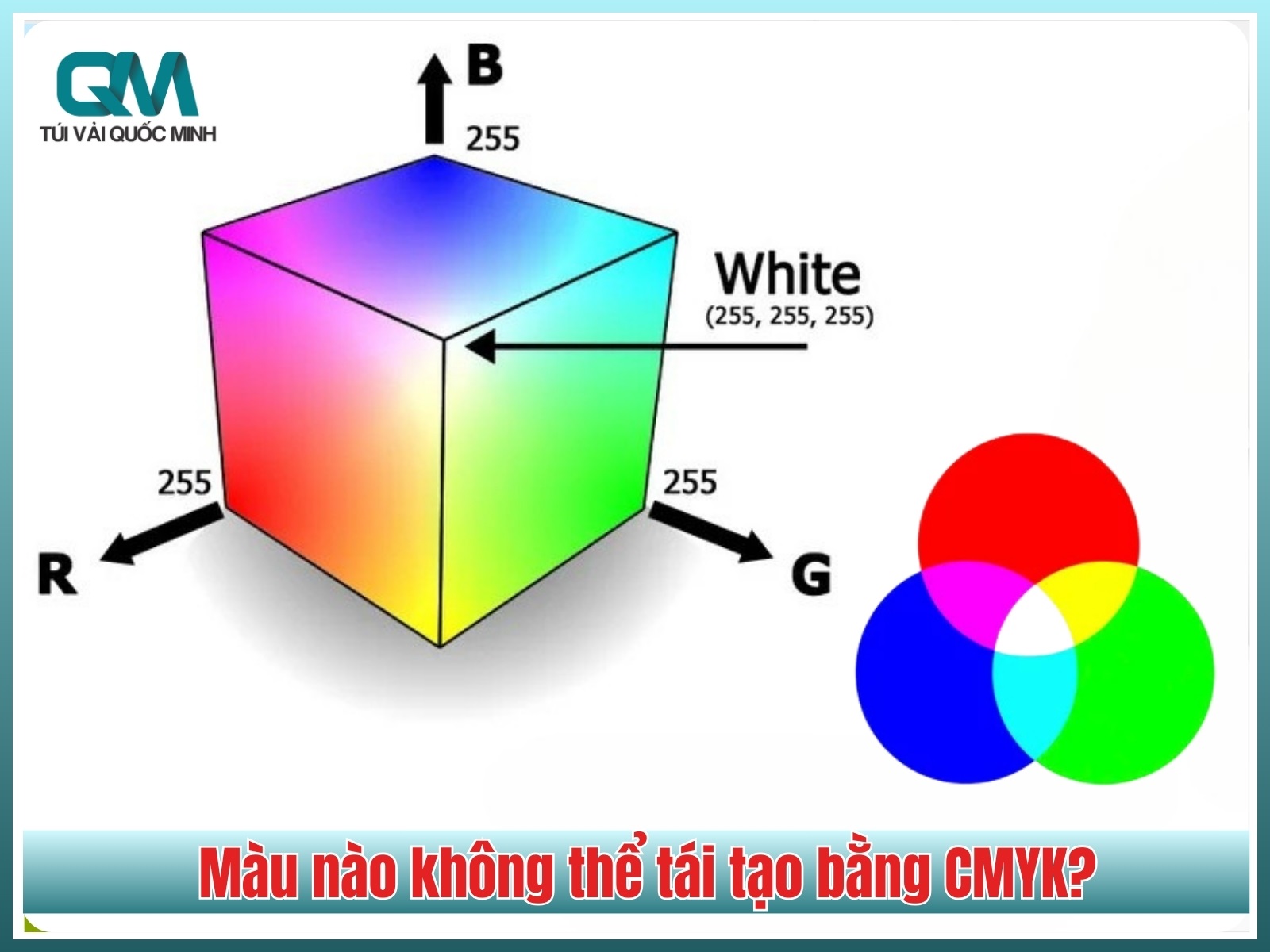 Màu nào không thể tái tạo bằng CMYK?