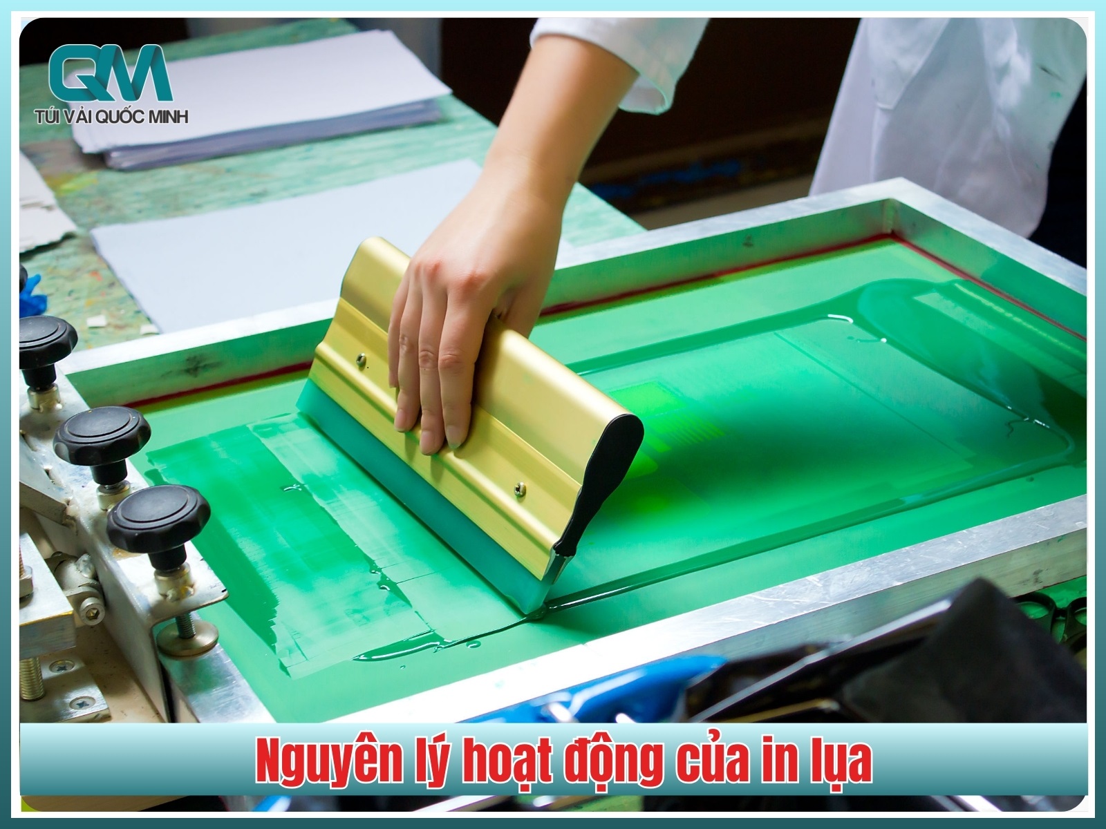 Nguyên lý hoạt động của in lụa