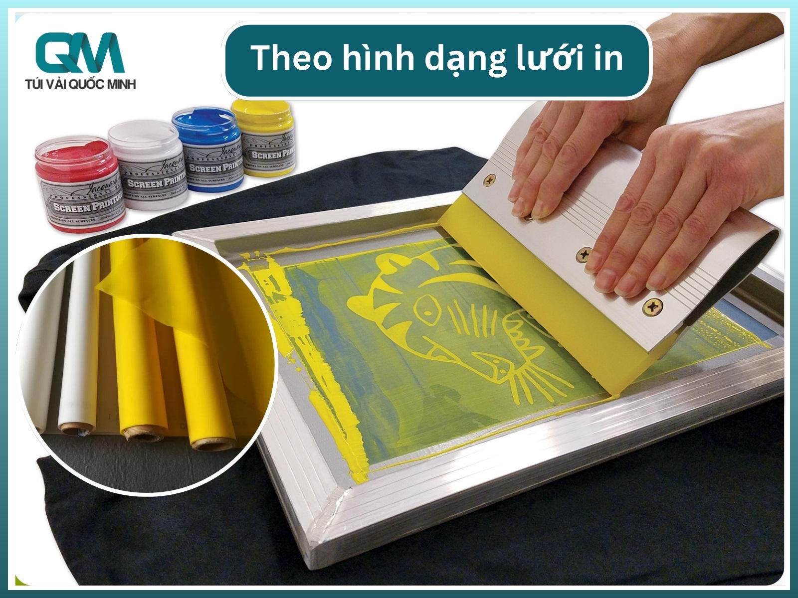 Theo hình dạng lưới in