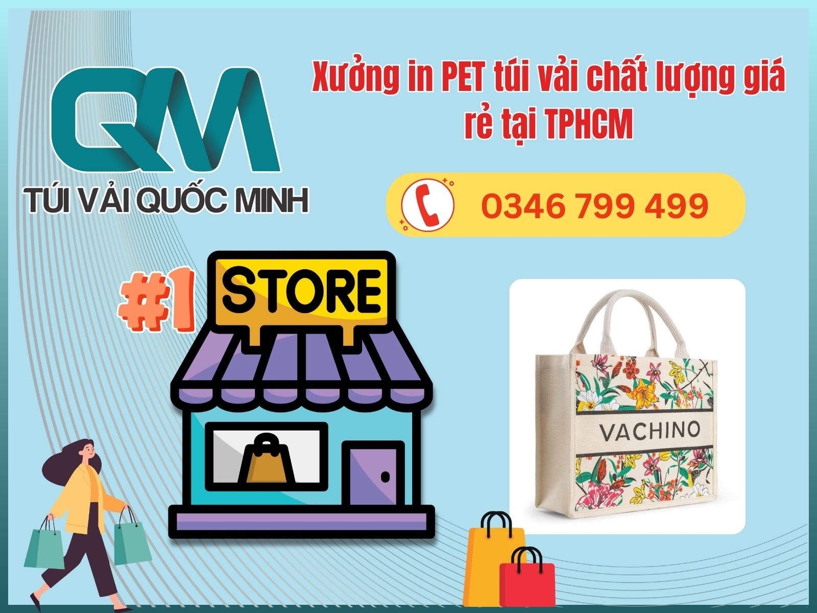 Địa chỉ in PET túi vải nhanh chóng giá tốt từ số lượng ít tại TPHCM