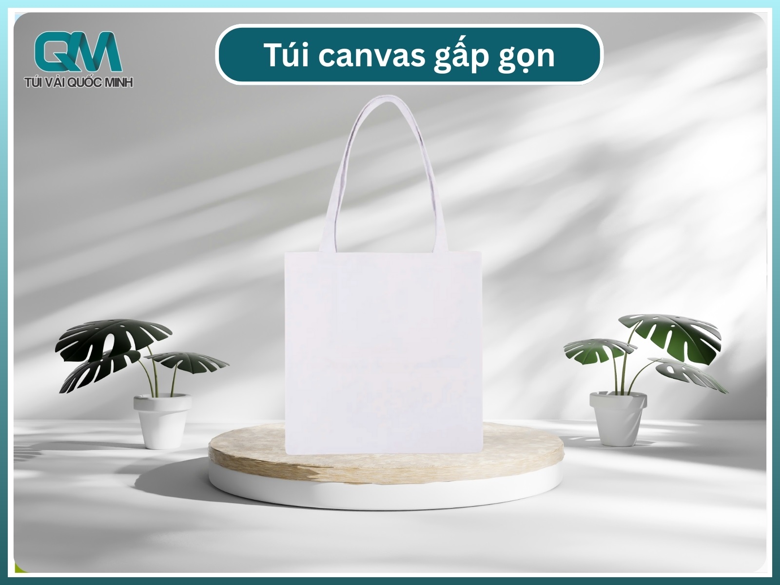 Túi canvas gấp gọn