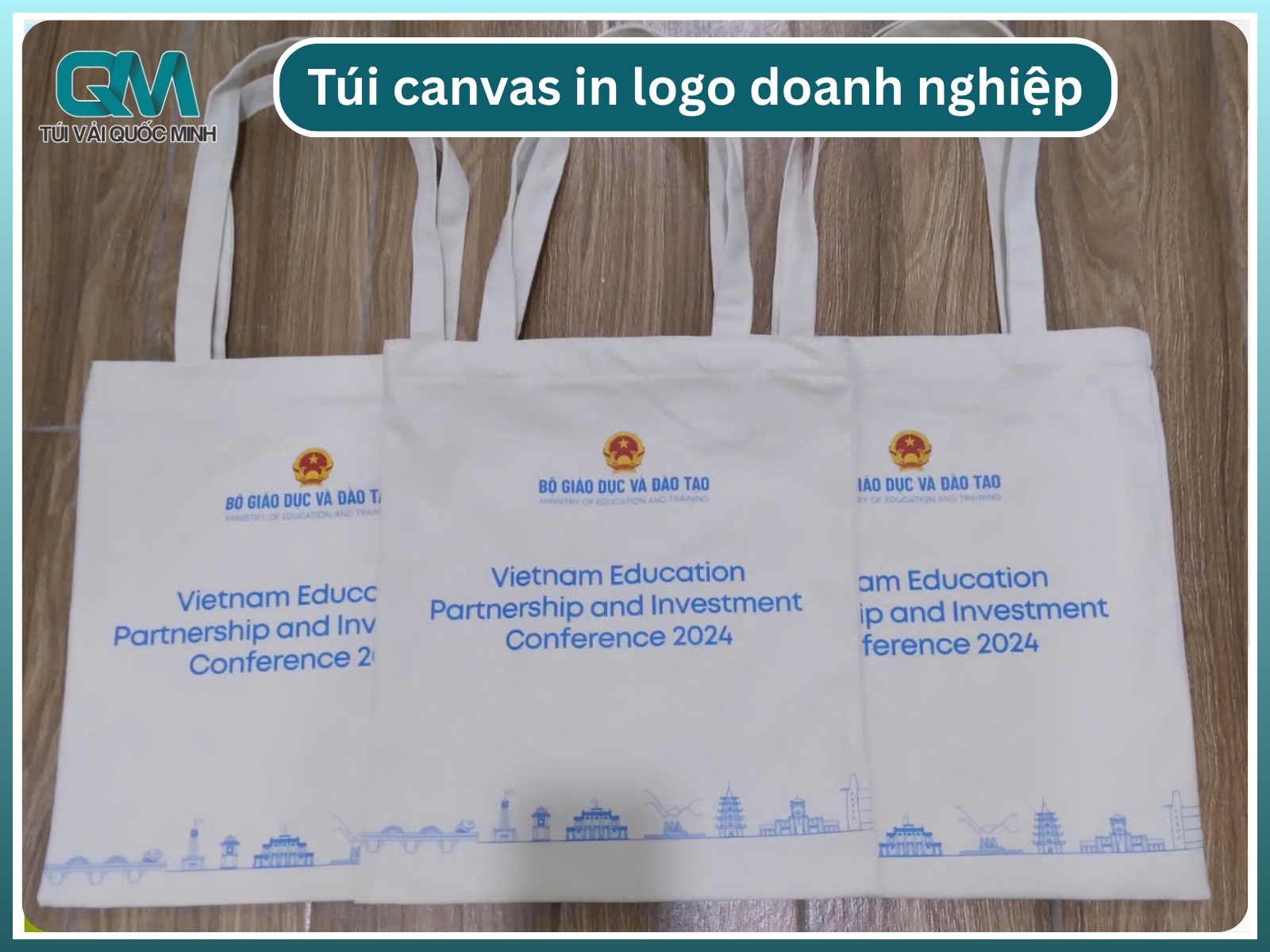 Túi canvas in logo doanh nghiệp