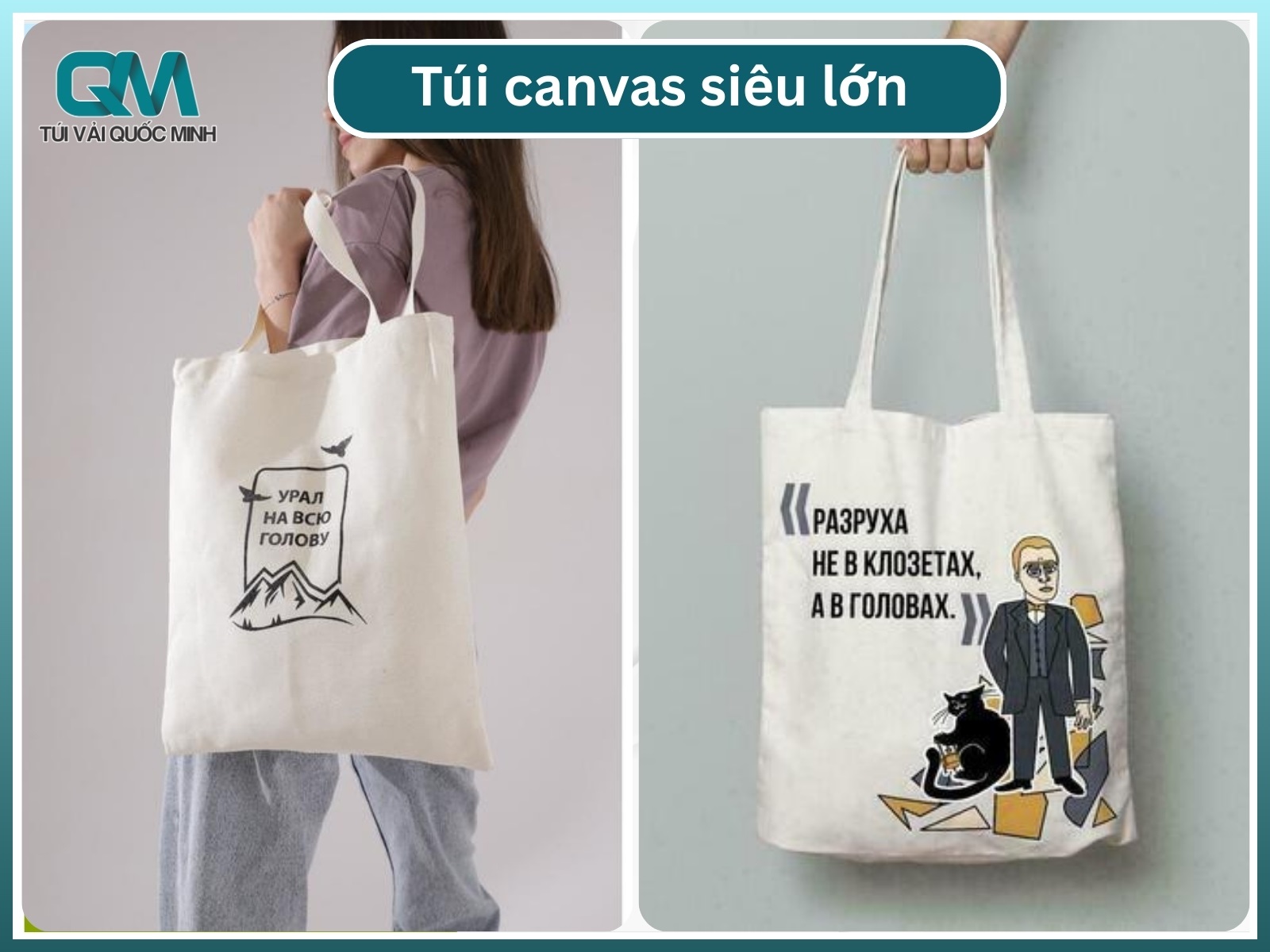 Túi canvas siêu lớn