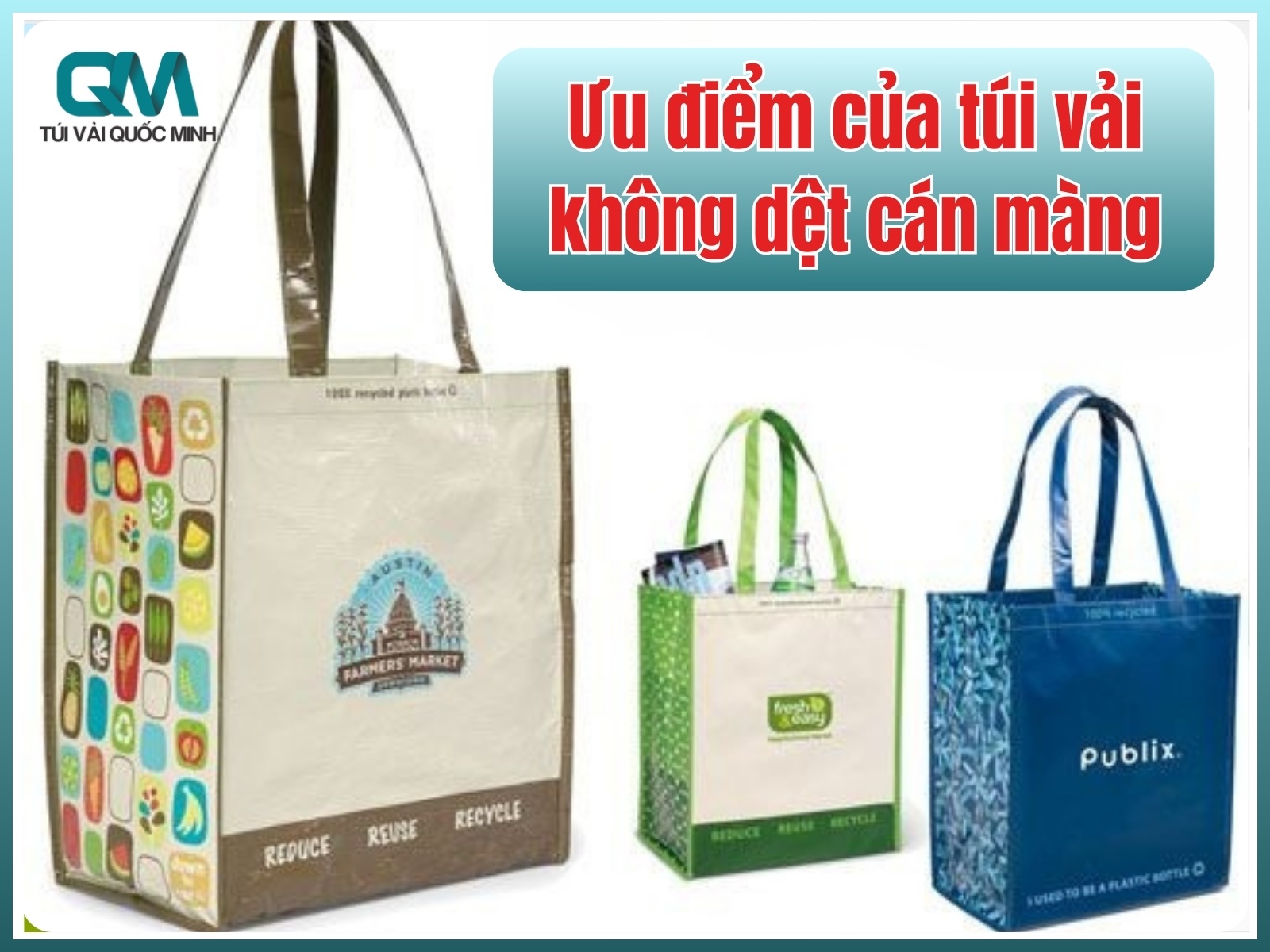 Ưu điểm của túi vải không dệt cán màng