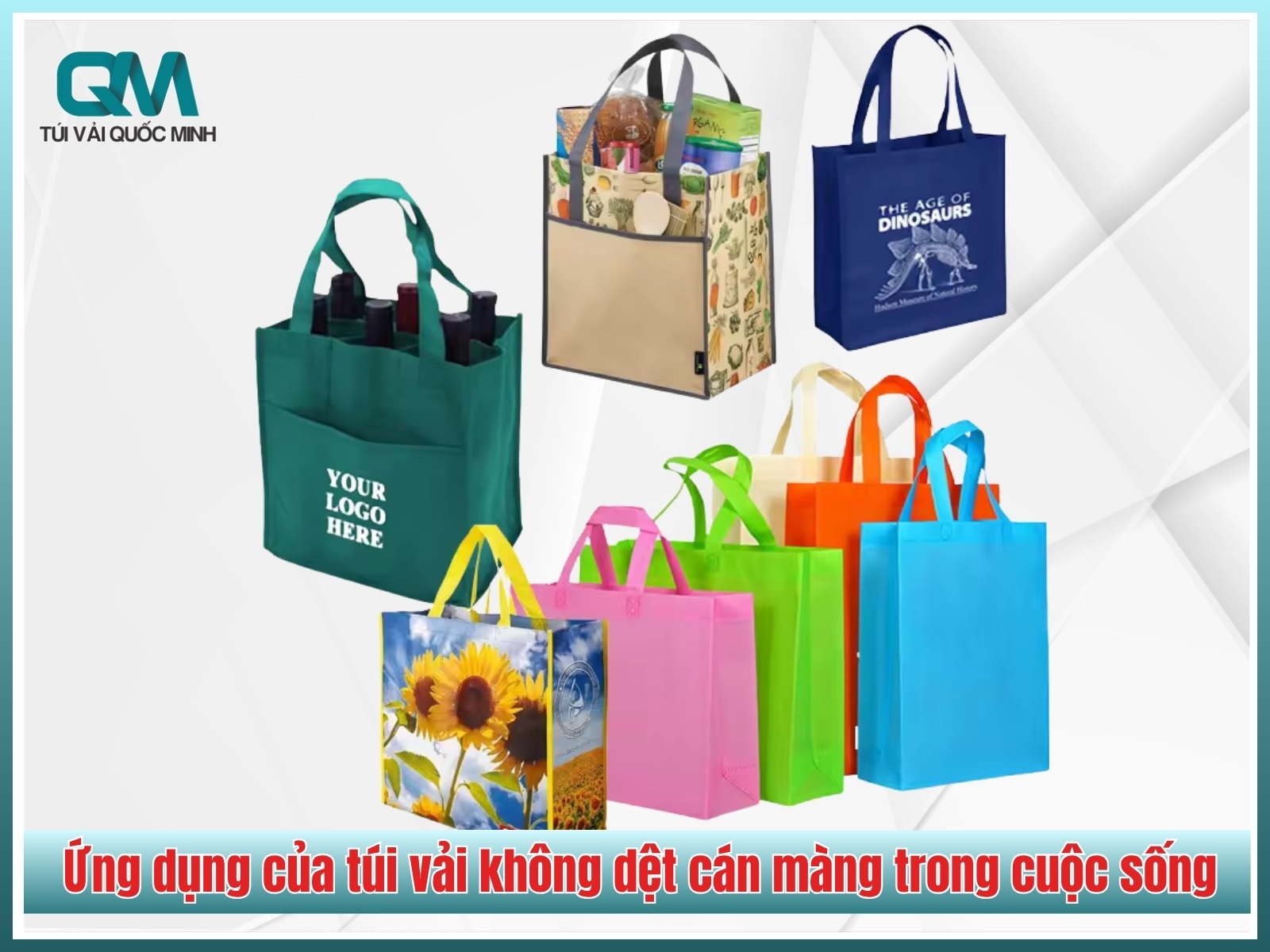 Ứng dụng của túi vải không dệt cán màng trong cuộc sống
