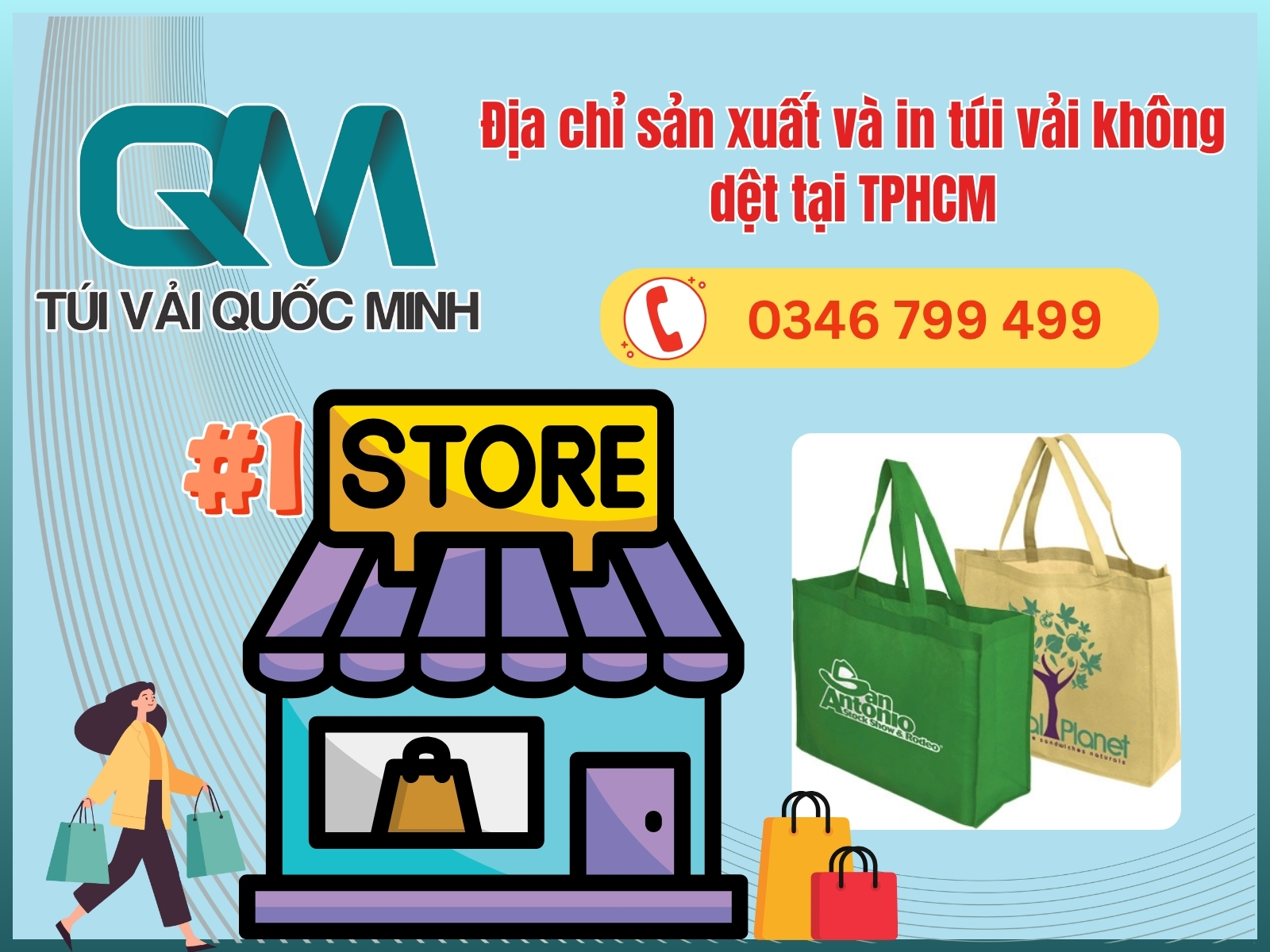 Địa chỉ sản xuất và in túi vải không dệt tại TPHCM