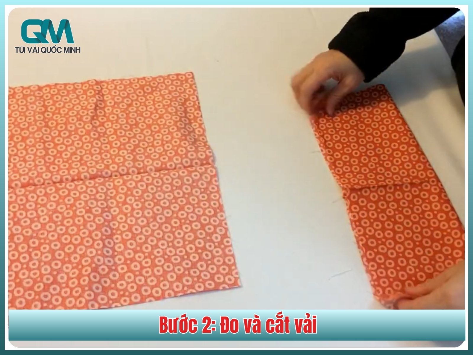 Bước 2: Đo và cắt vải