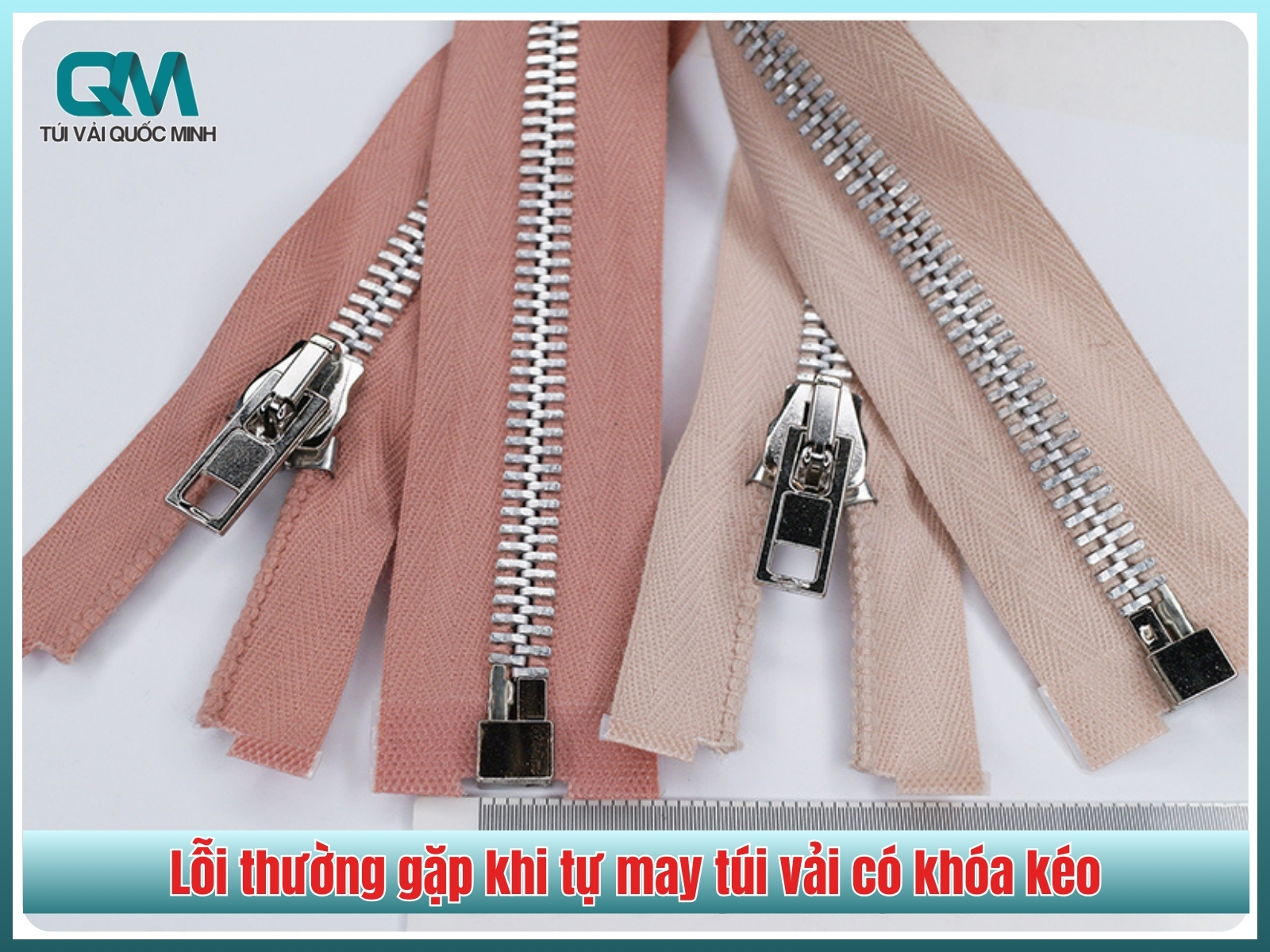 6 lỗi thường gặp khi tự may túi vải có khóa kéo và cách khắc phục