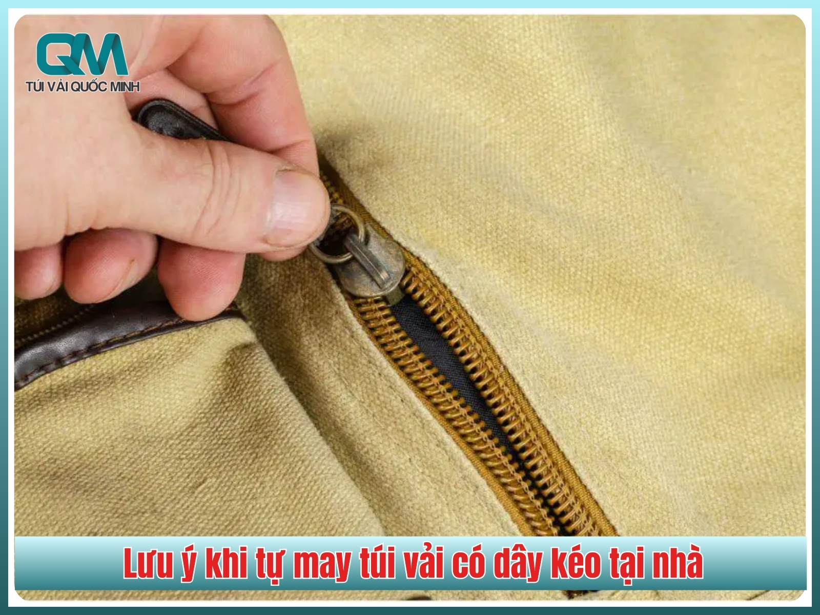 9 lưu ý khi tự may túi vải có dây kéo tại nhà
