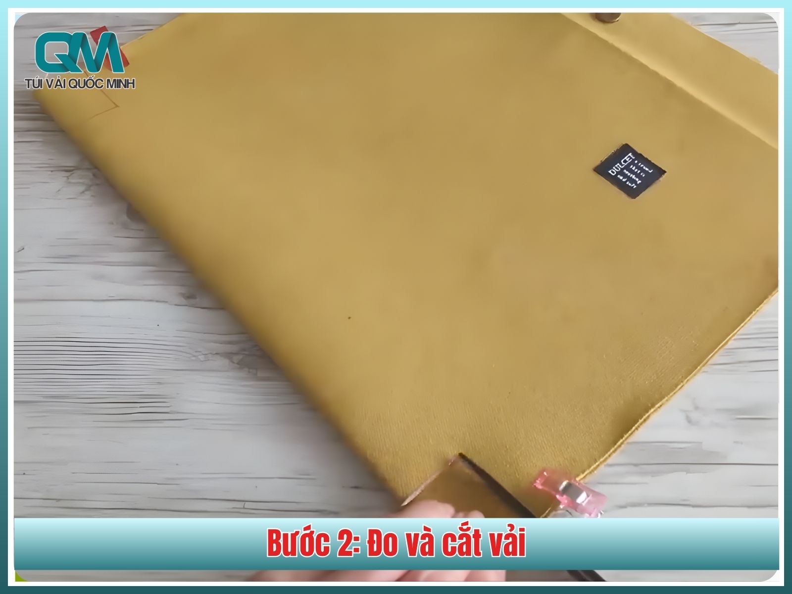 Bước 2: Đo và cắt vải