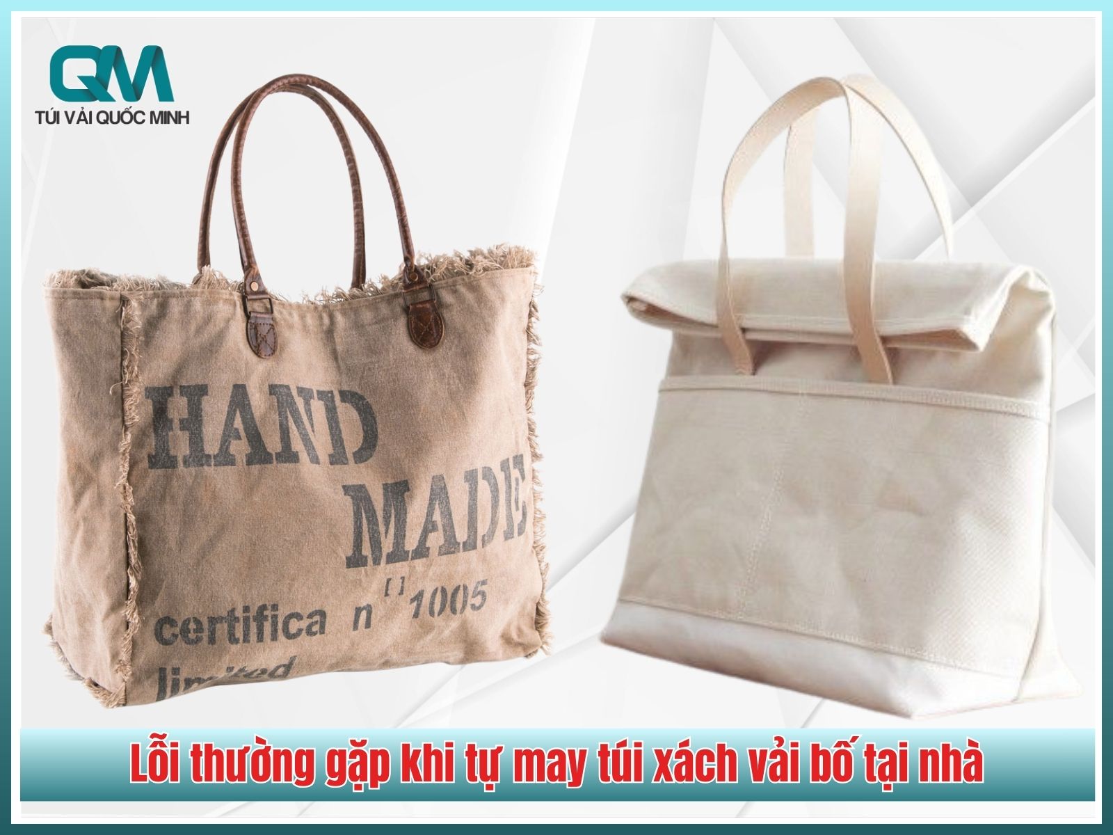 2 lỗi thường gặp khi tự may túi xách vải bố tại nhà