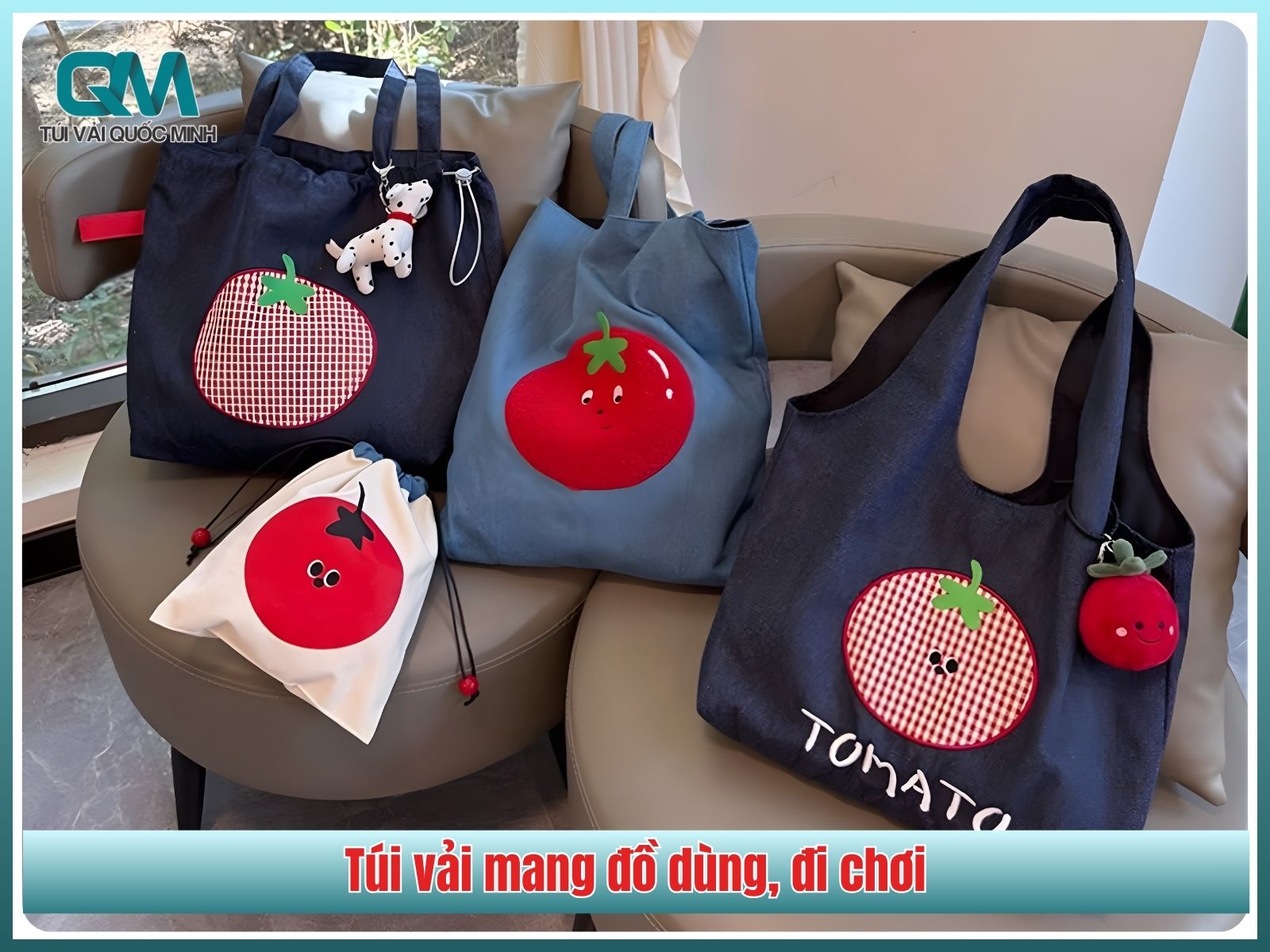 Túi vải mang đồ dùng, đi chơi