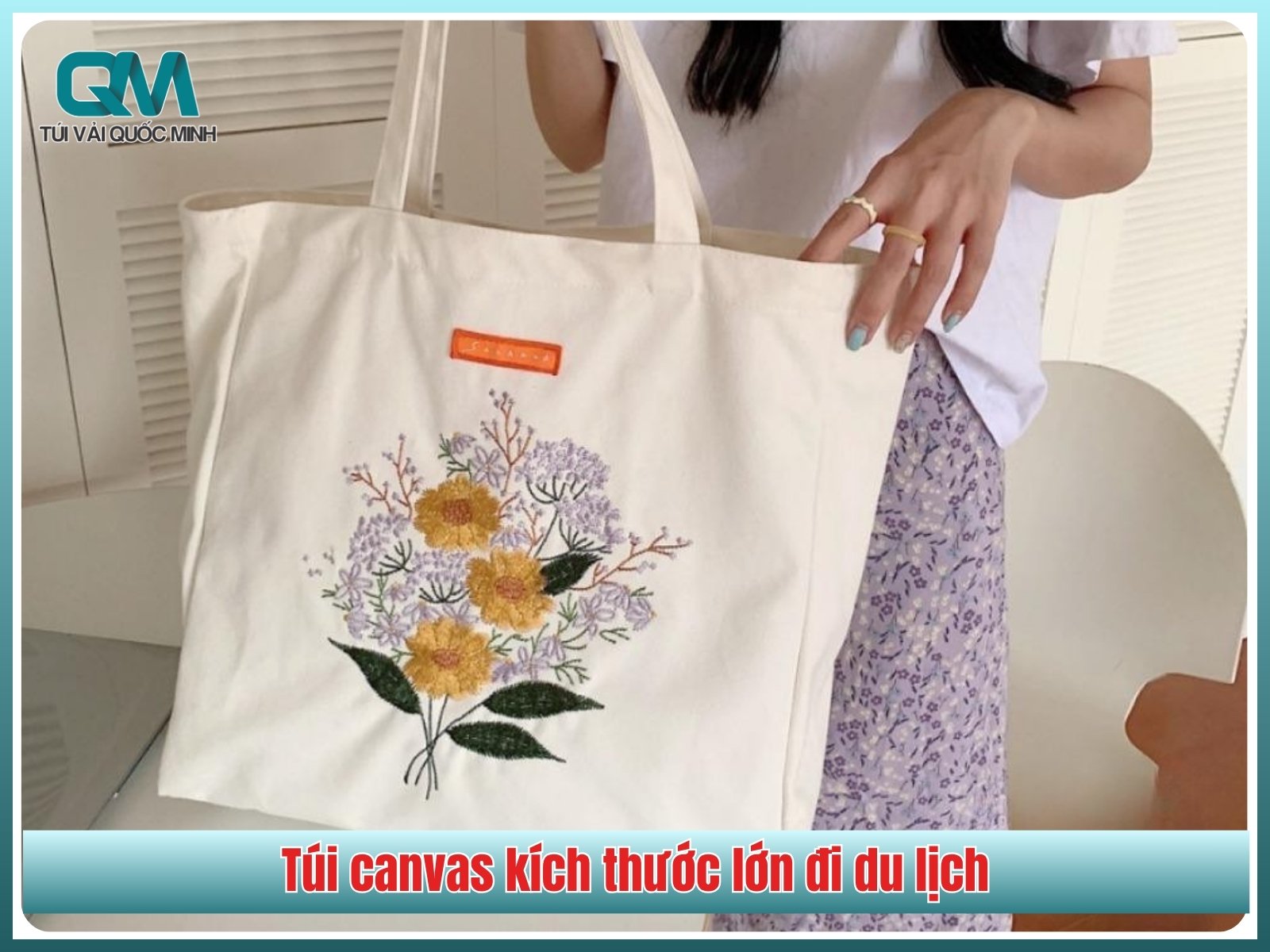 Túi canvas kích thước lớn đi du lịch