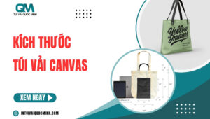 Kích thước túi vải canvas