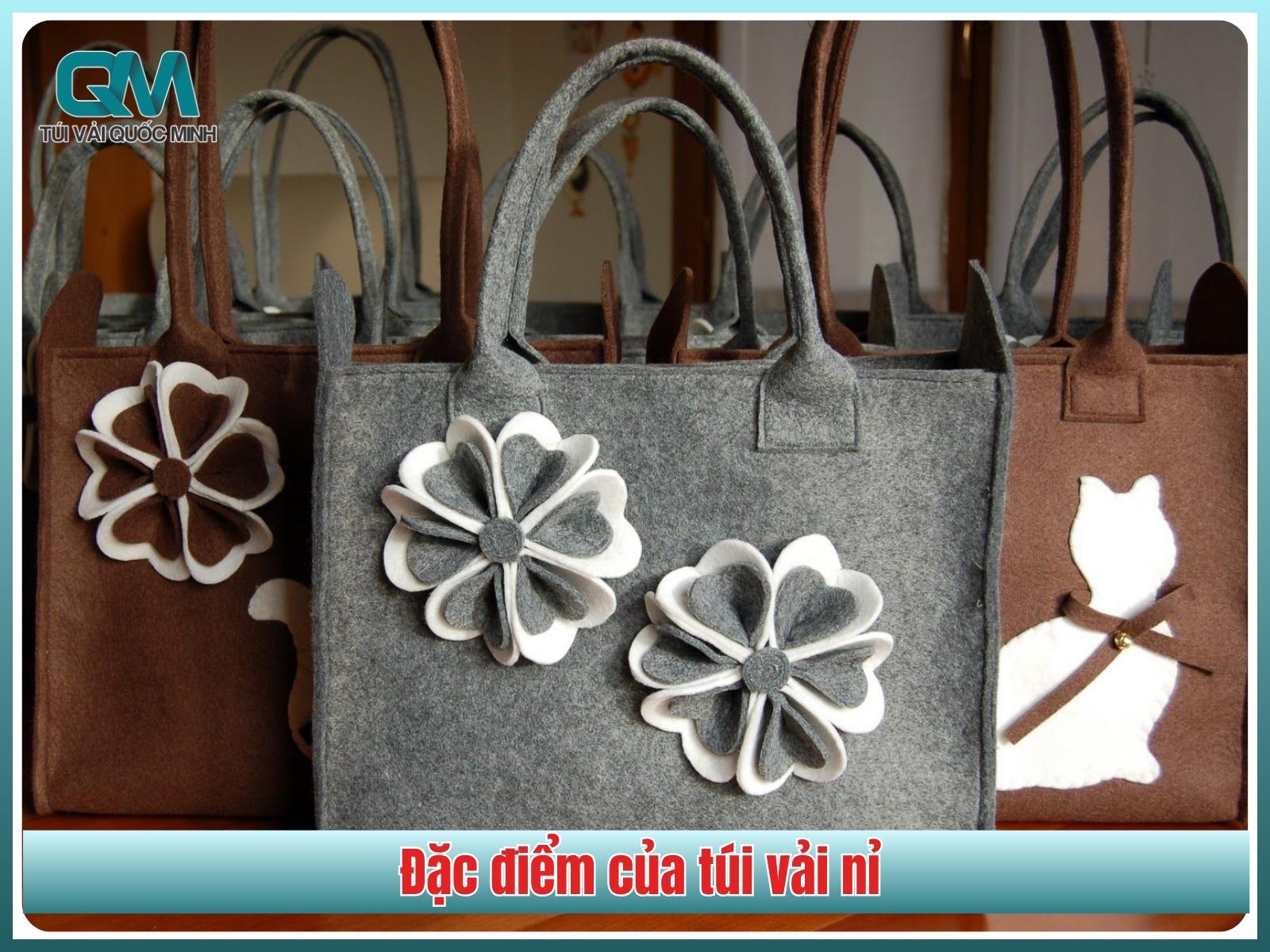 Đặc điểm của túi vải nỉ