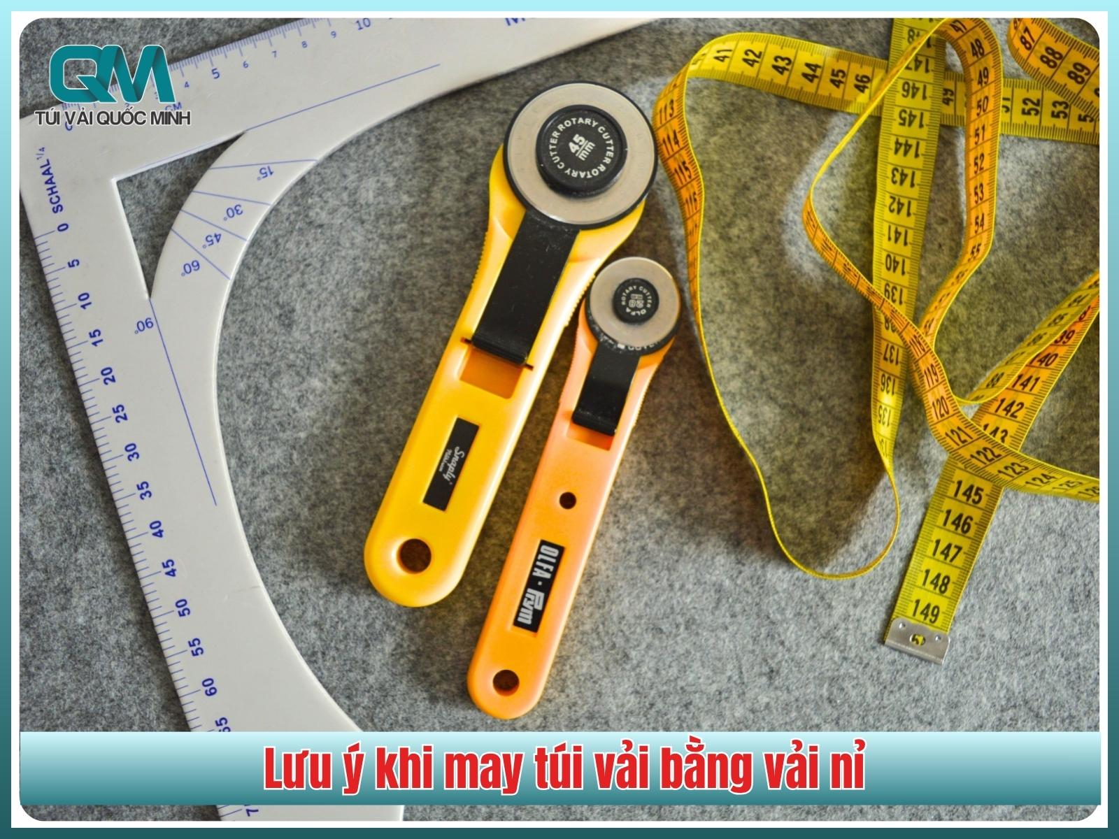 3 lưu ý khi may túi vải bằng vải nỉ