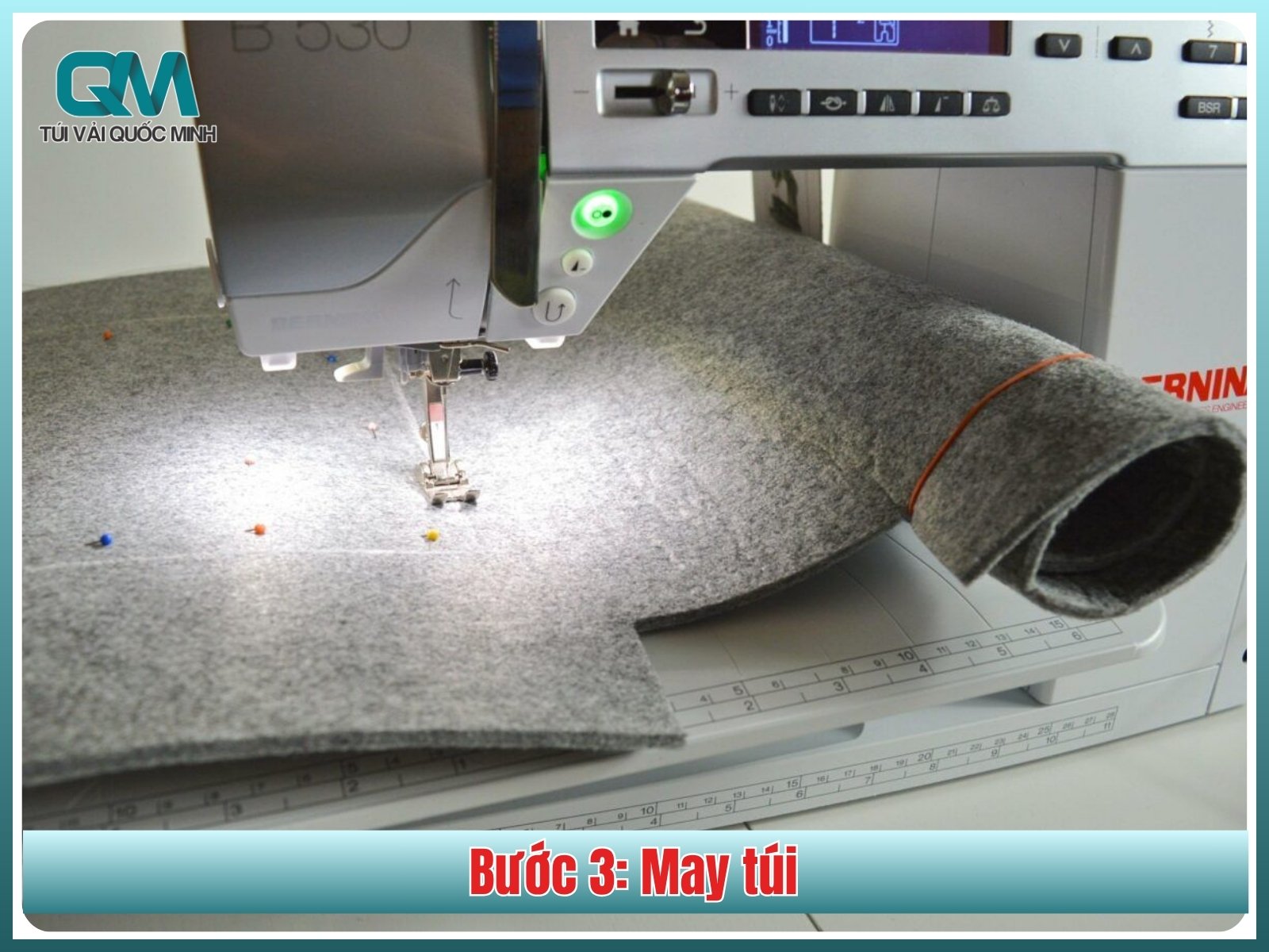 Bước 3: May túi