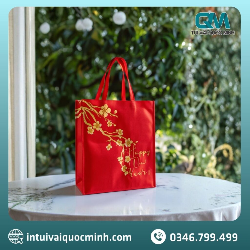 Túi vải không dệt đựng lịch tết