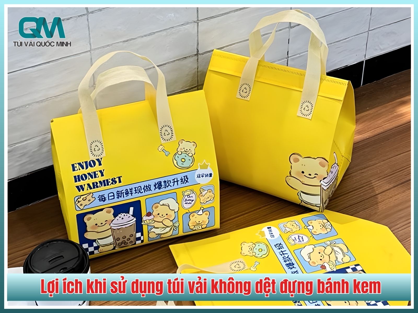 Lợi ích khi sử dụng túi vải không dệt đựng bánh kem