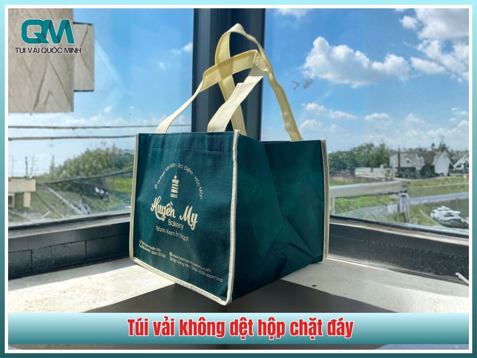 Túi vải không dệt hộp chặt đáy